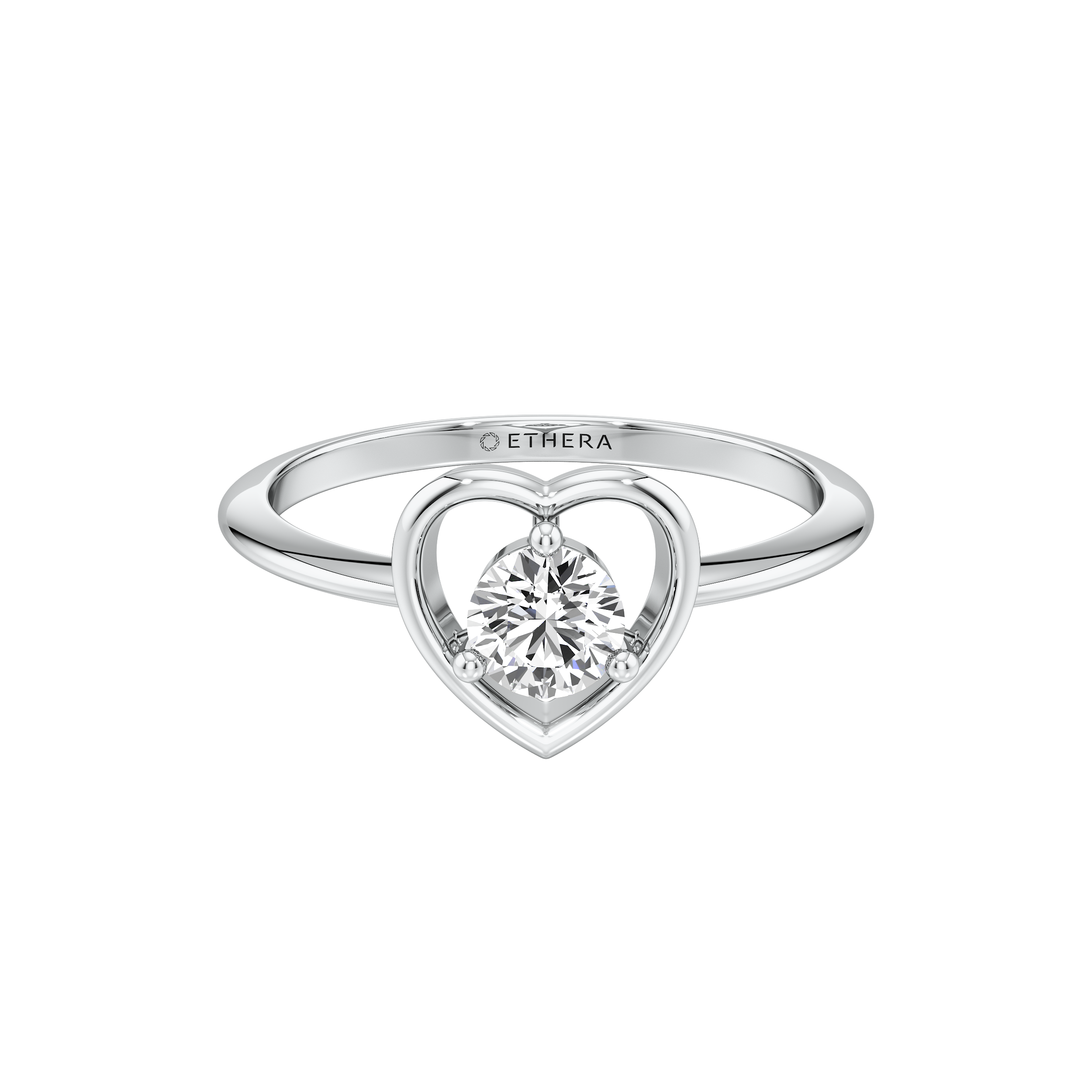 Heartline Solitaire Ring 9