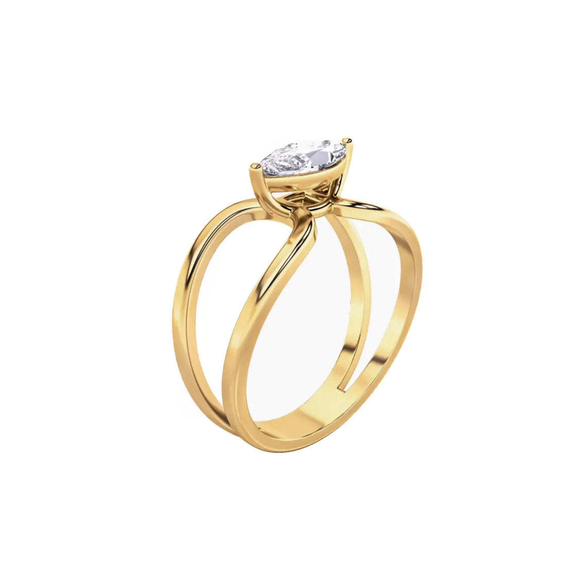The Orbit Marquise Ring
