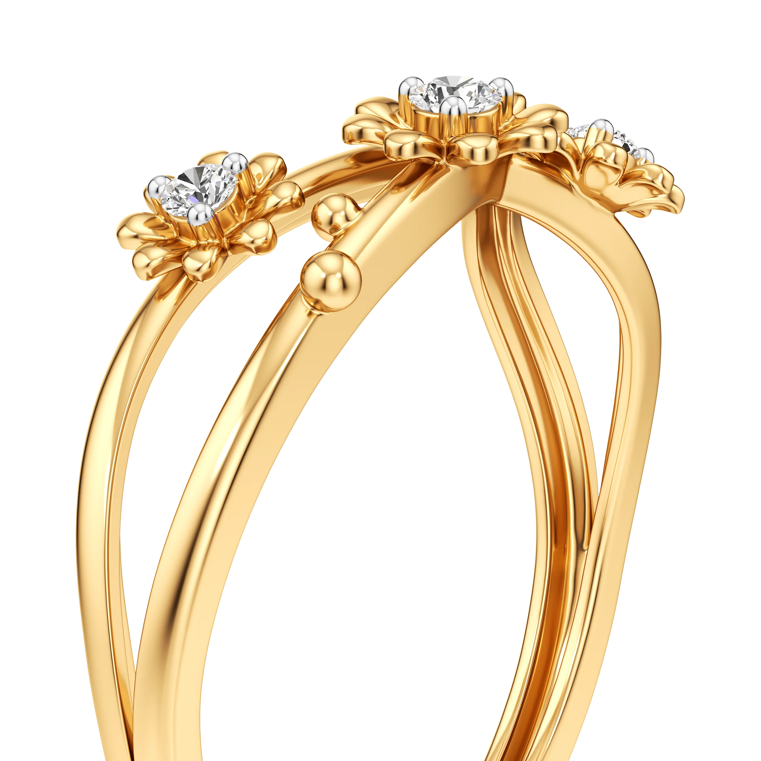 Blossom Loop Diamond Ring 7