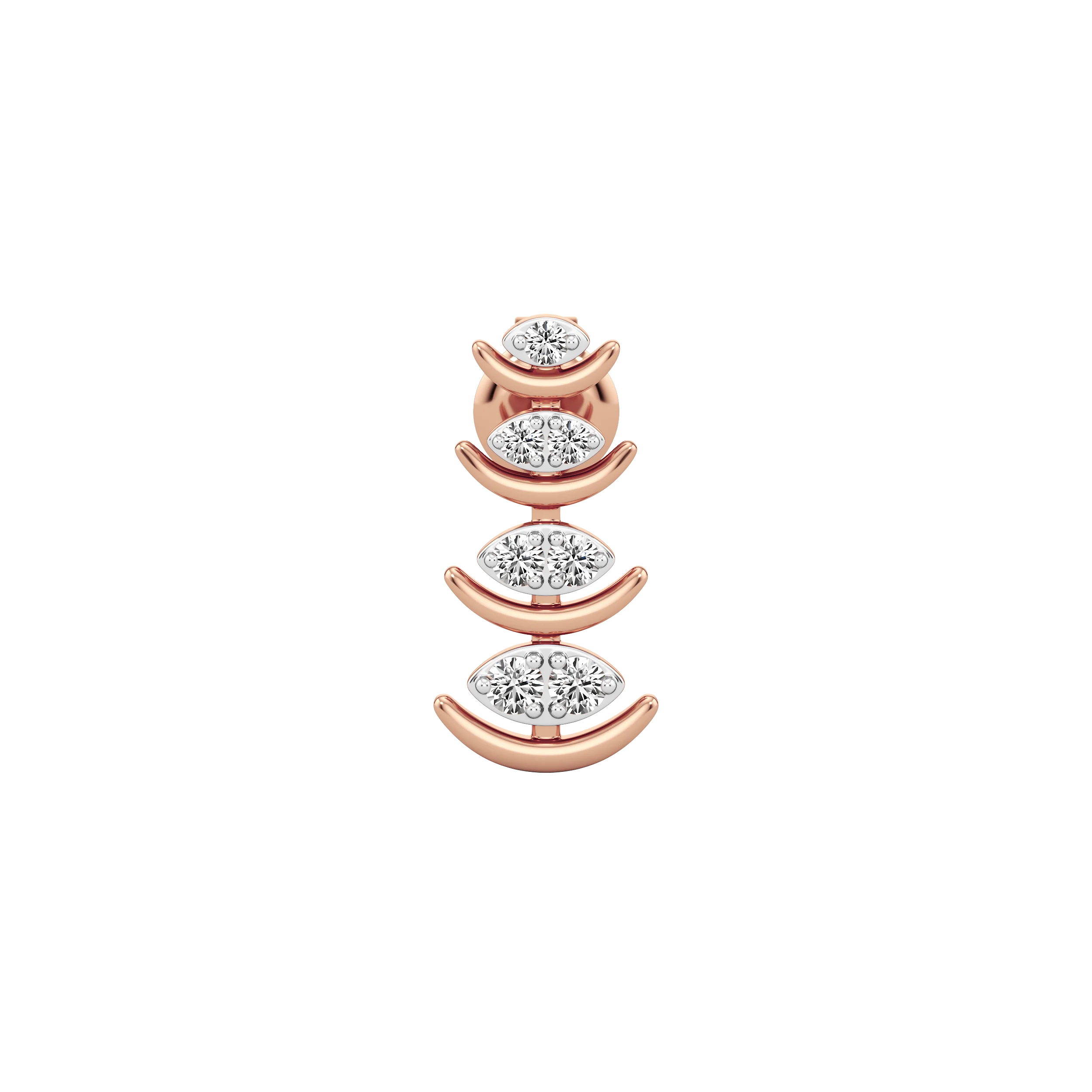 Crescent Cascade Stud 7