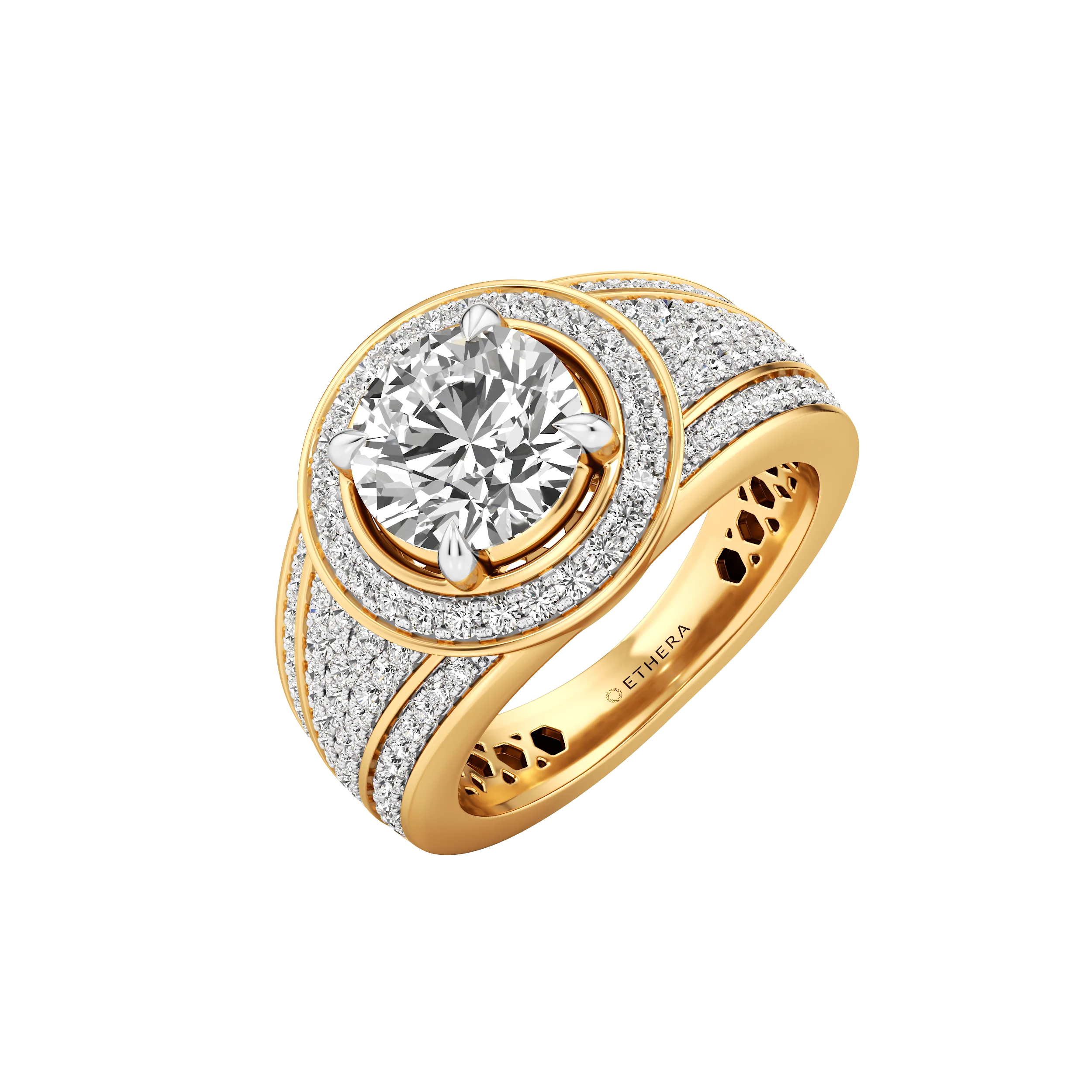 Orbit Halo Statement Ring