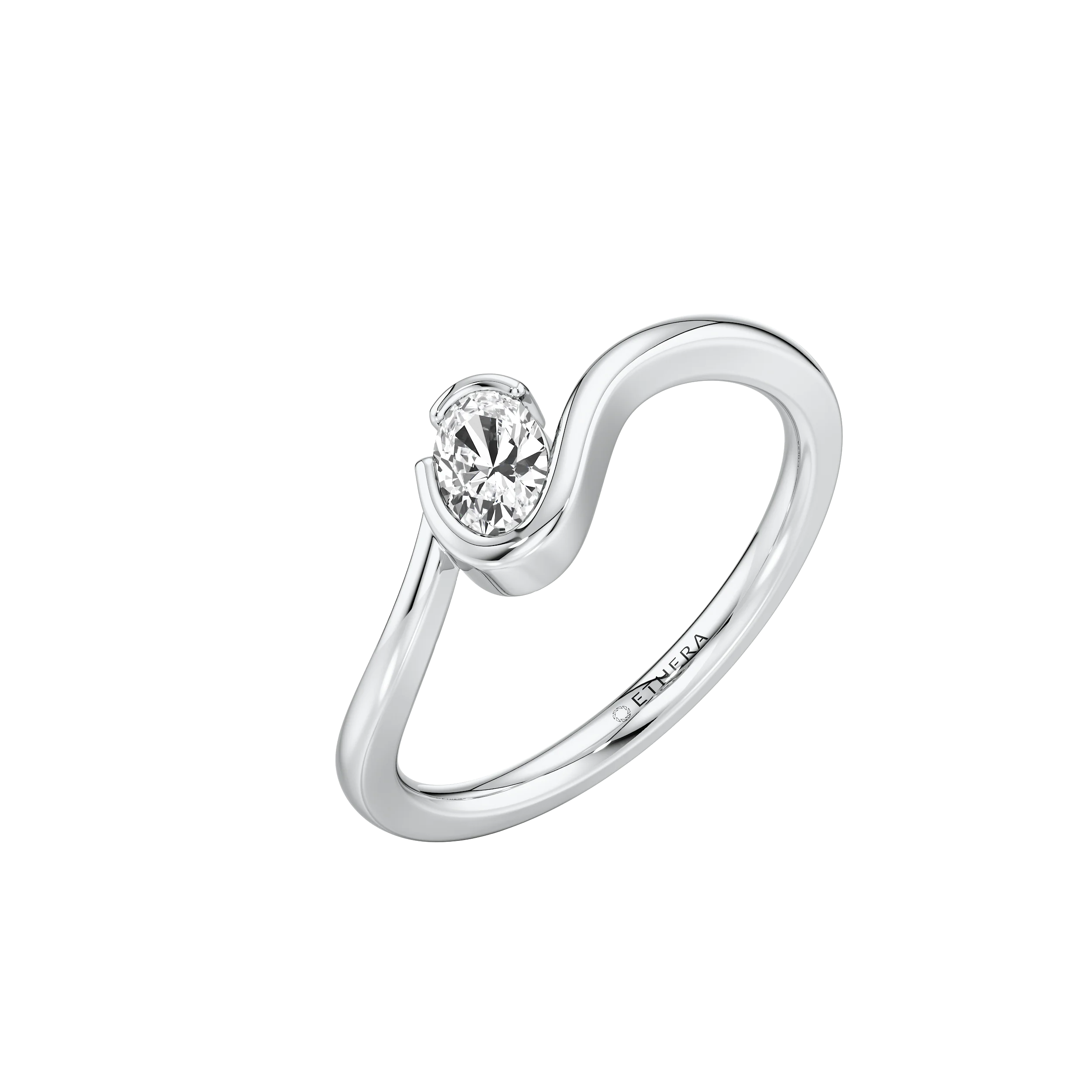 Flowline Solitaire Ring 6