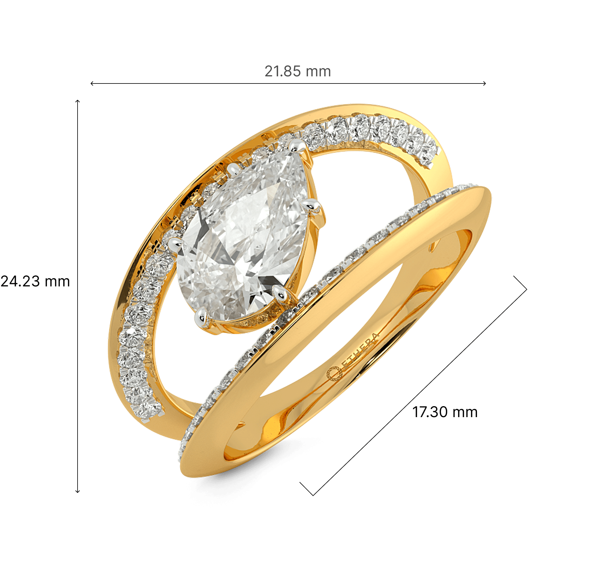 Dewdrop Orbit Ring 7