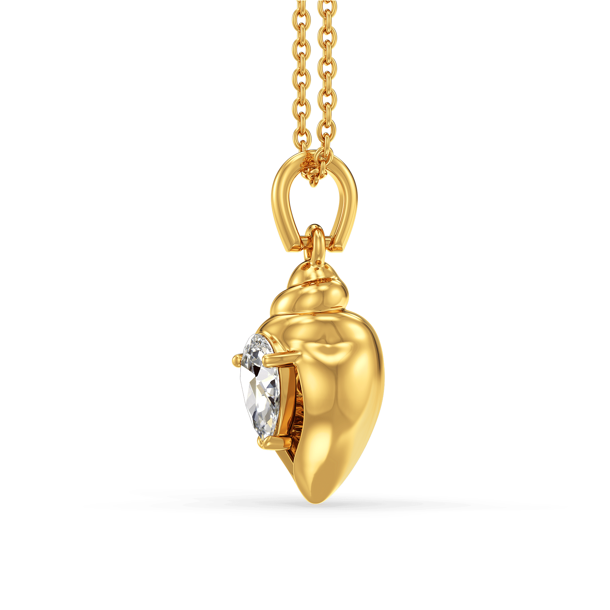 Sapphire Triton Shell Pendant 3