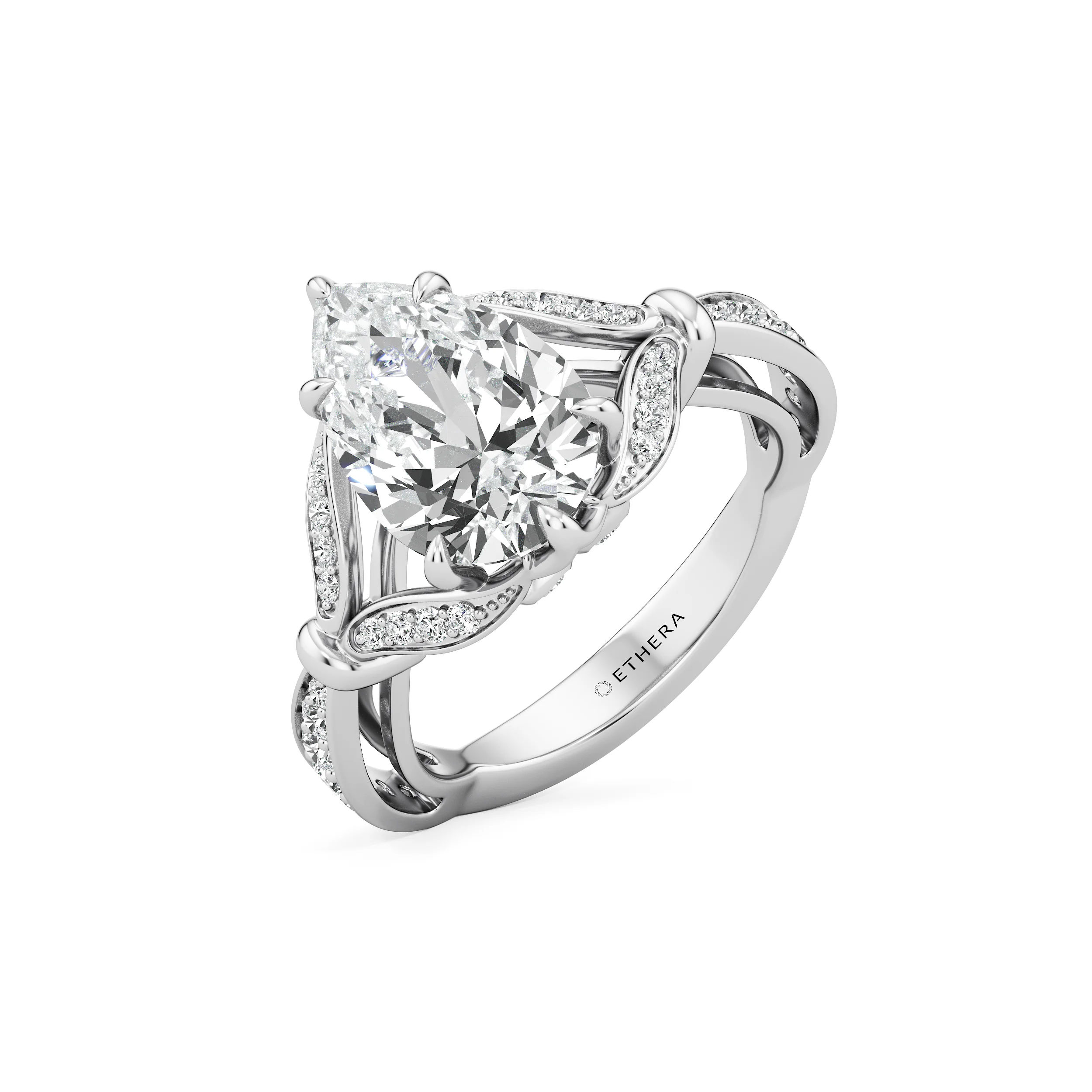 Pear Cascade Cocktail Ring 8