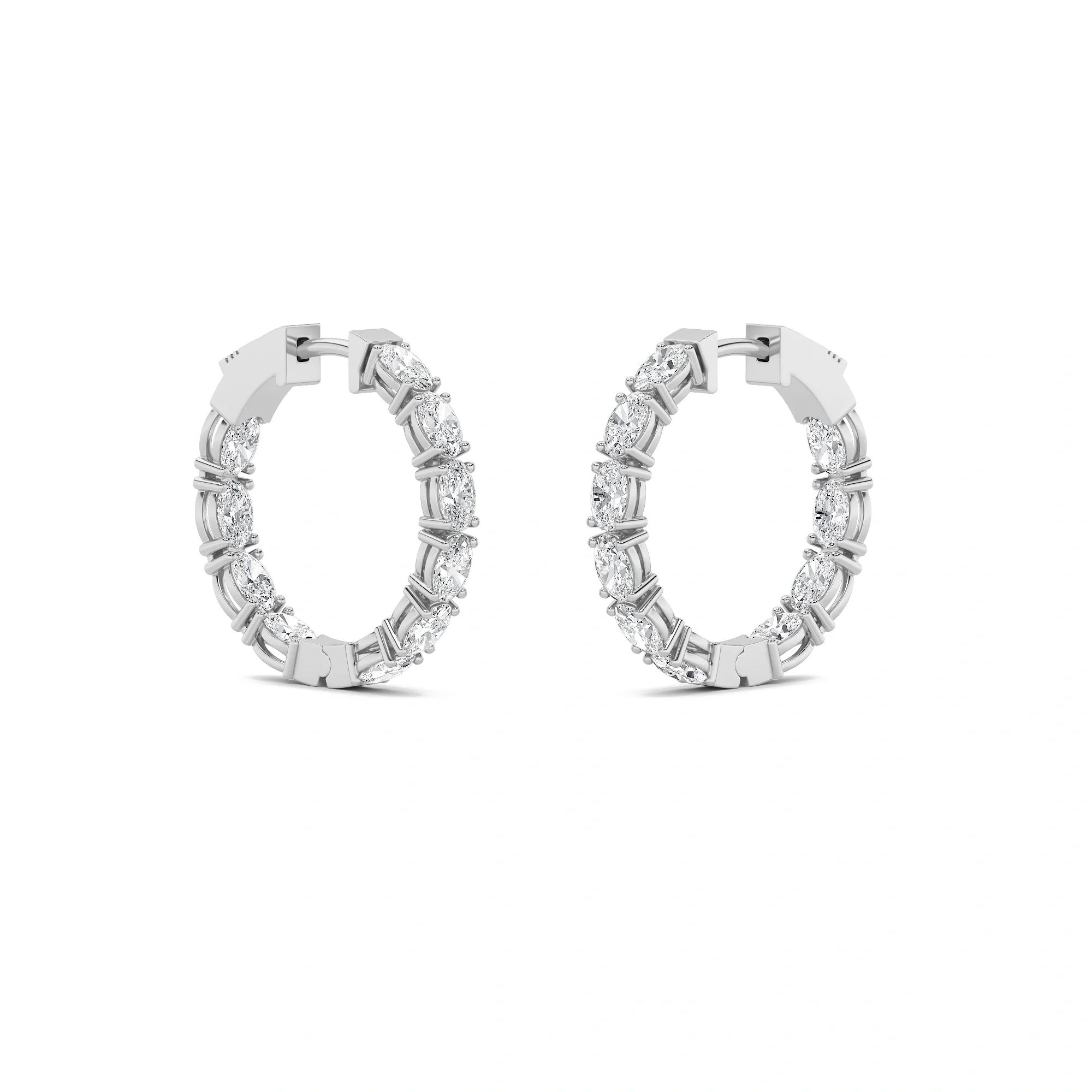 Marquise Glow Hoops 0