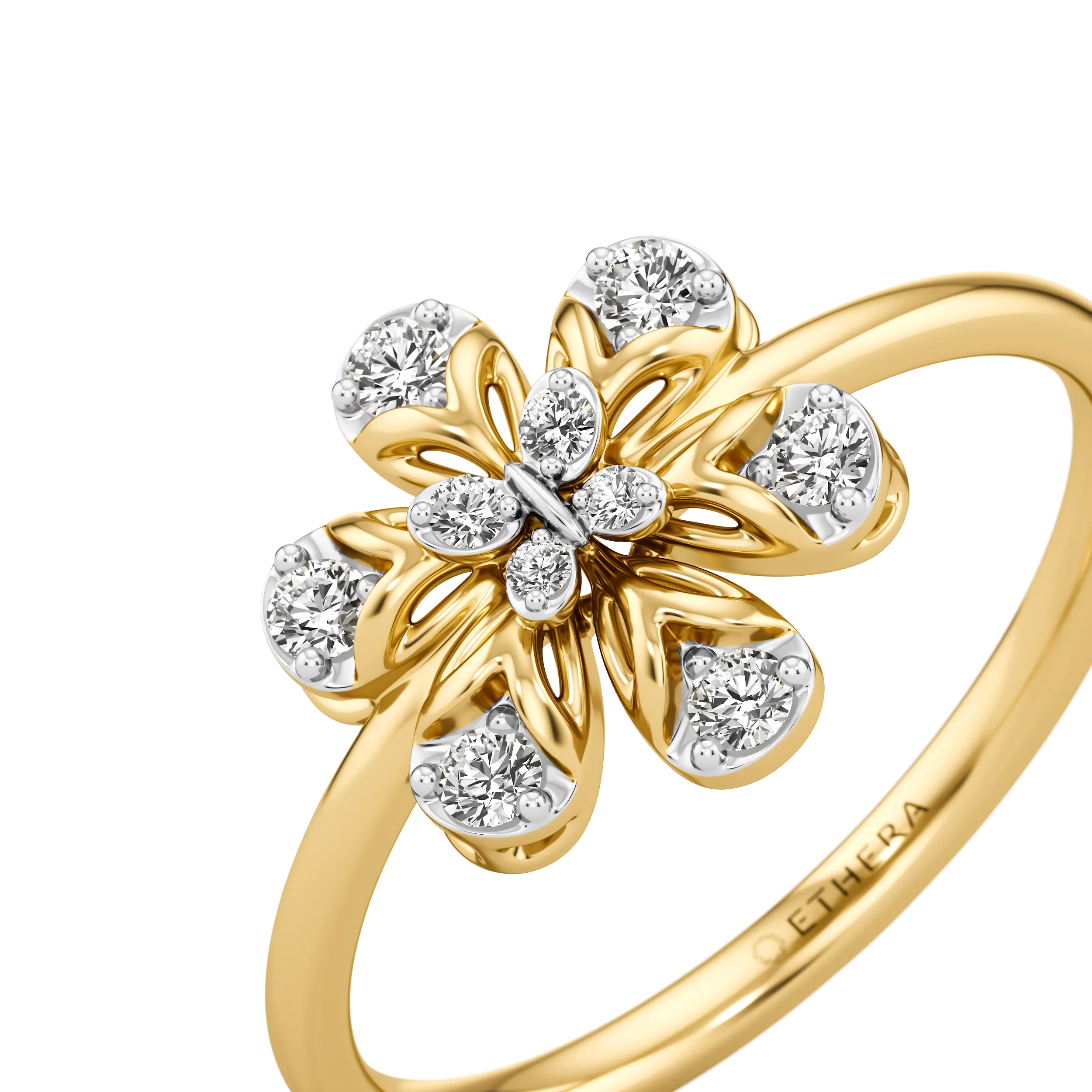 Petal Glow Diamond Ring 3