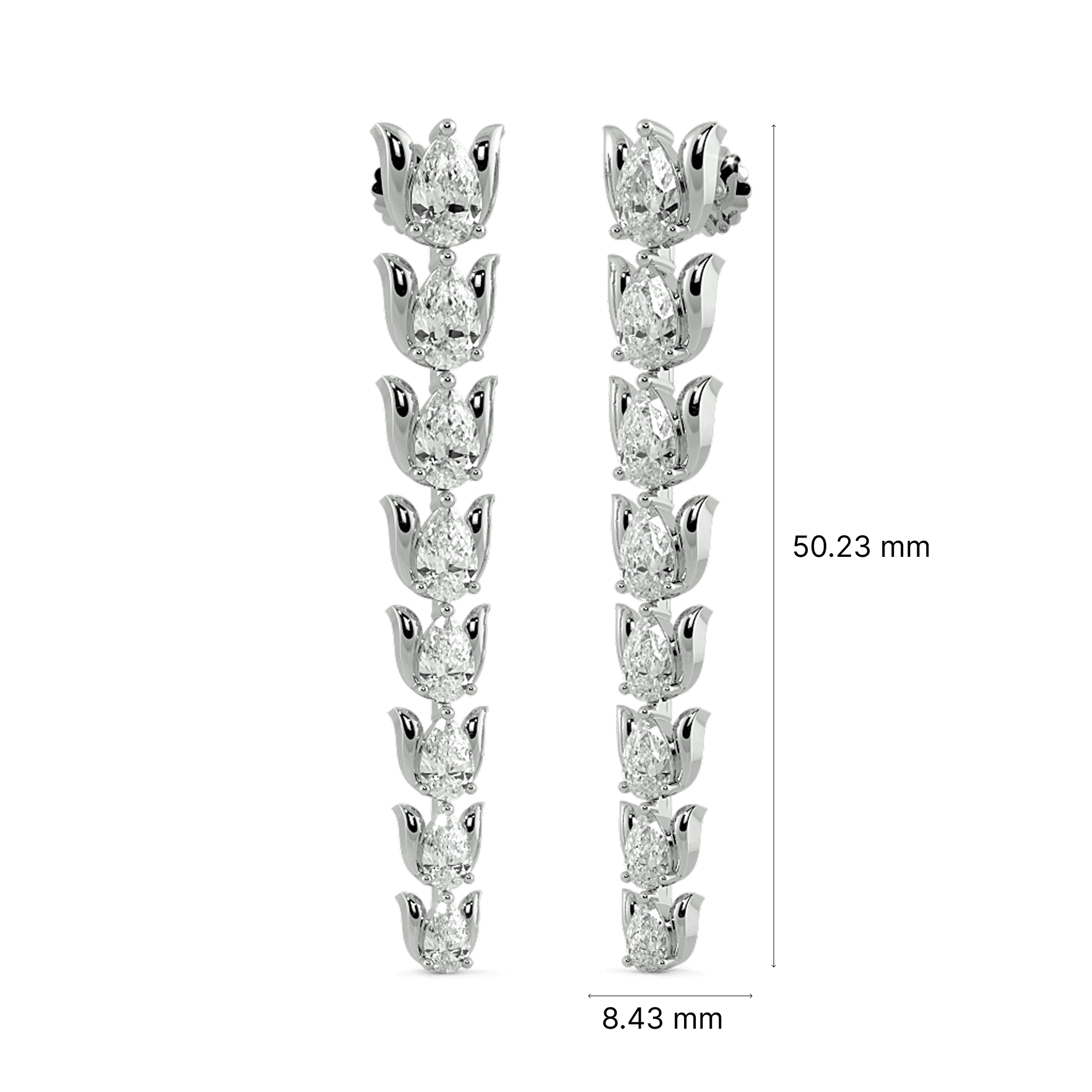 Lotus Cascade Drop Earrings 5