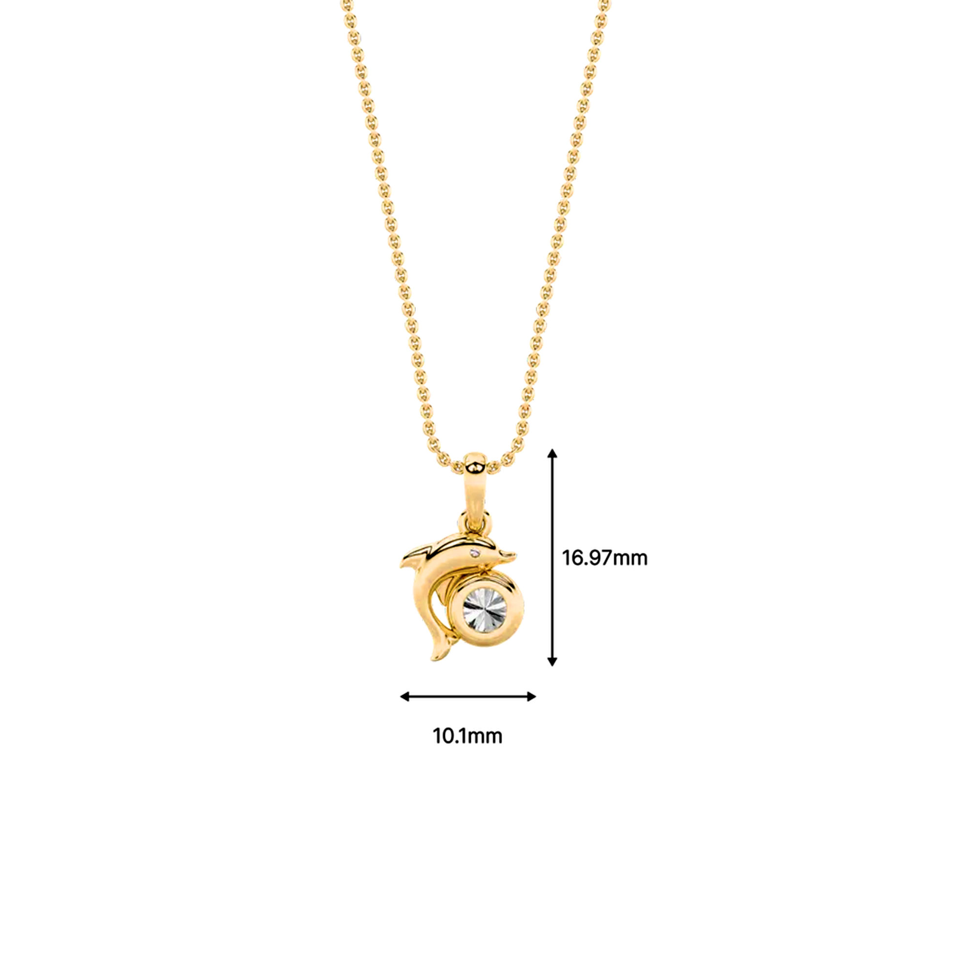 Dolphin Dreams Solitaire Pendant 6