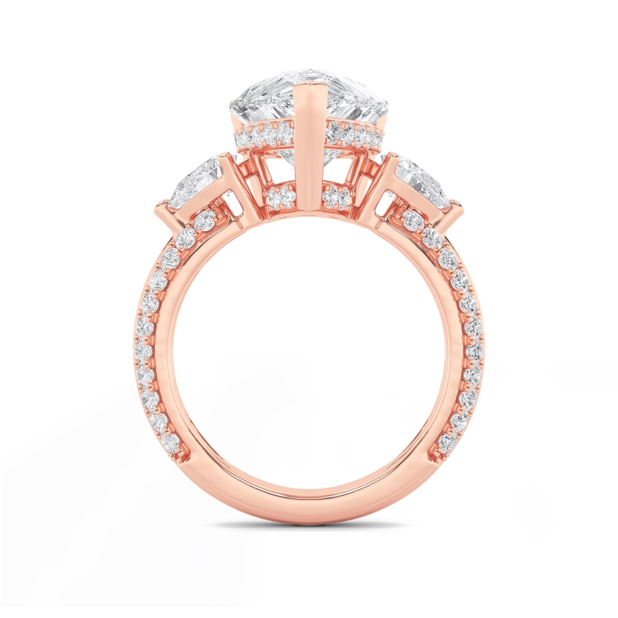 Aria Three Stone Cocktail Ring 5