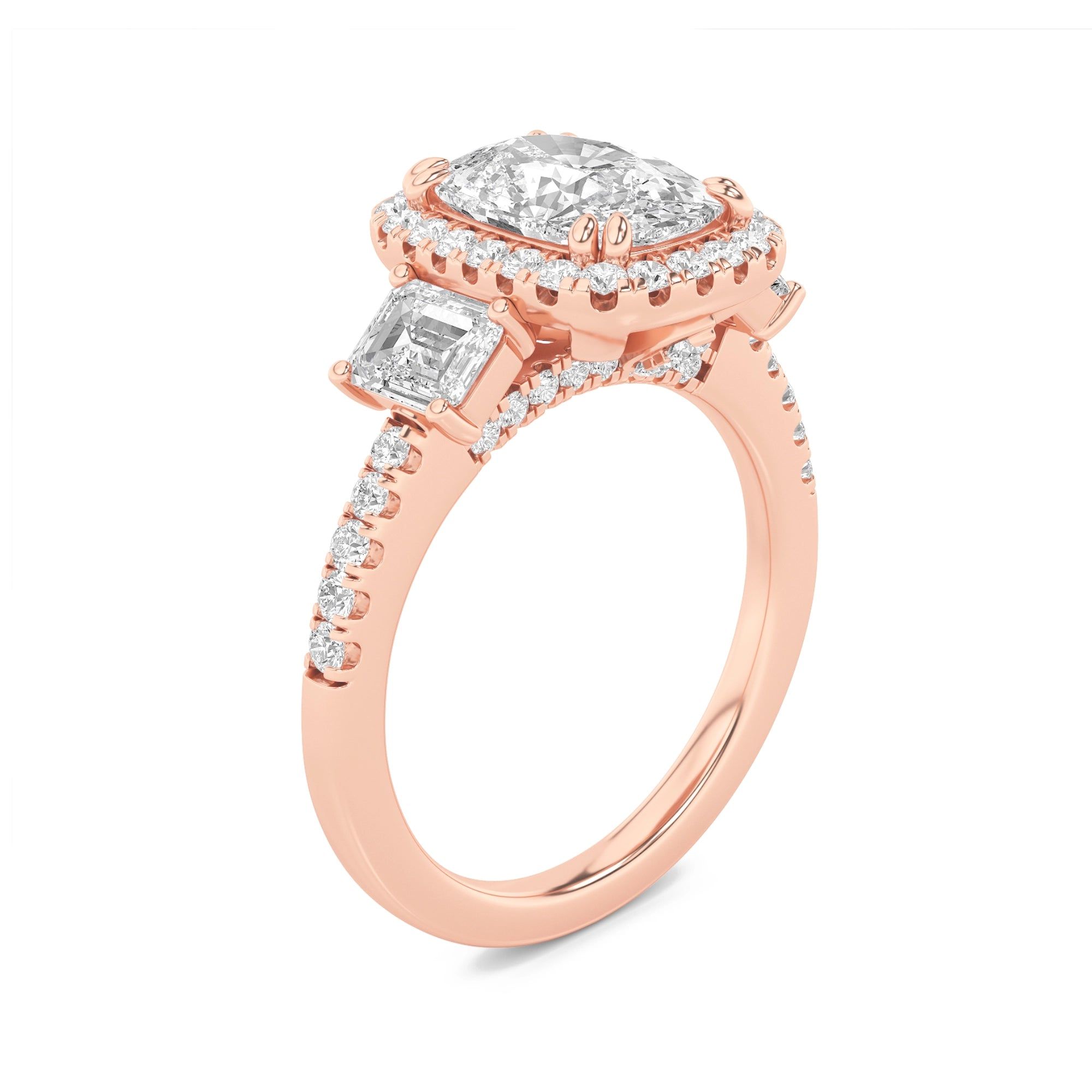 Threefold Brilliance 3 Stone Ring 10