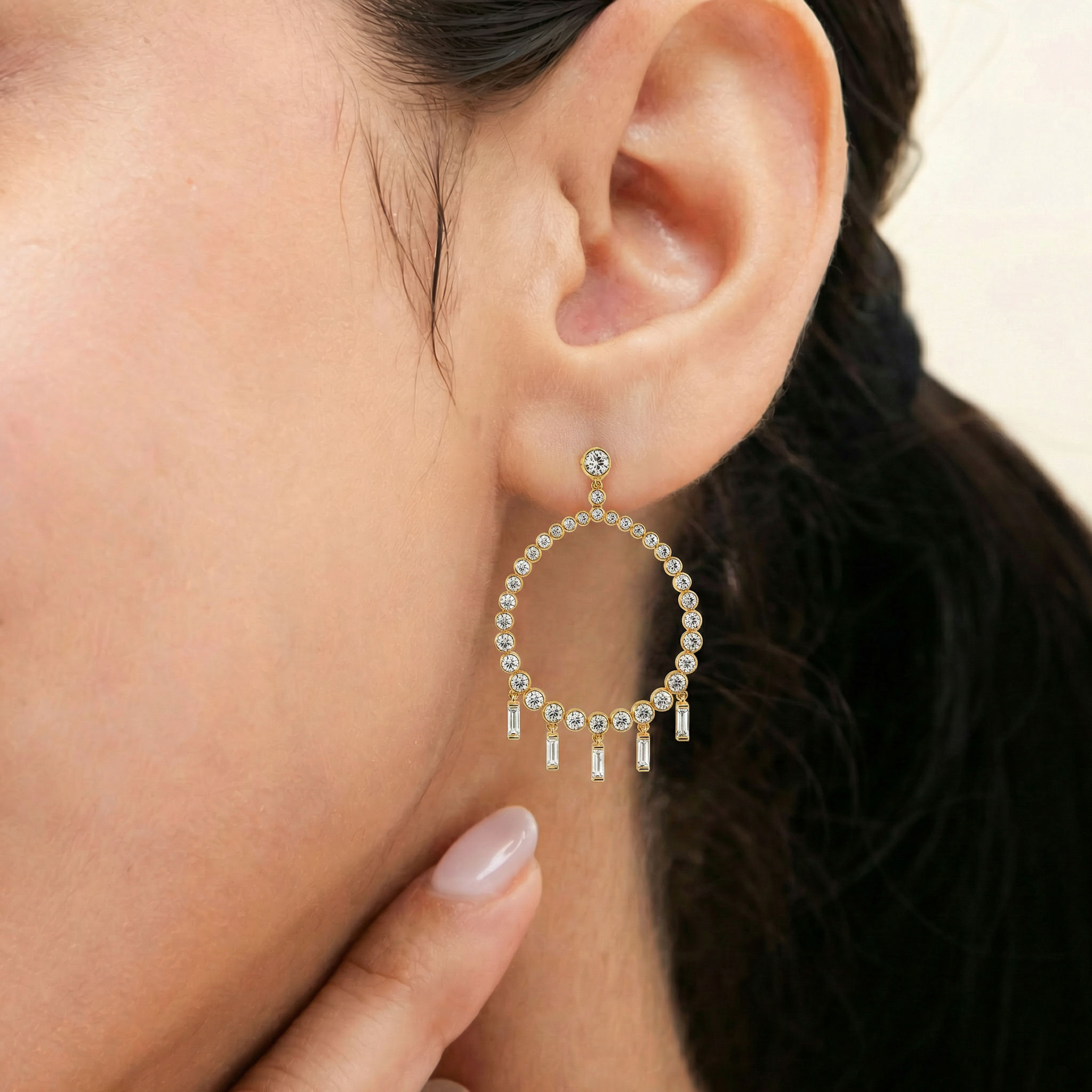 Disco Fringe Earrings 1