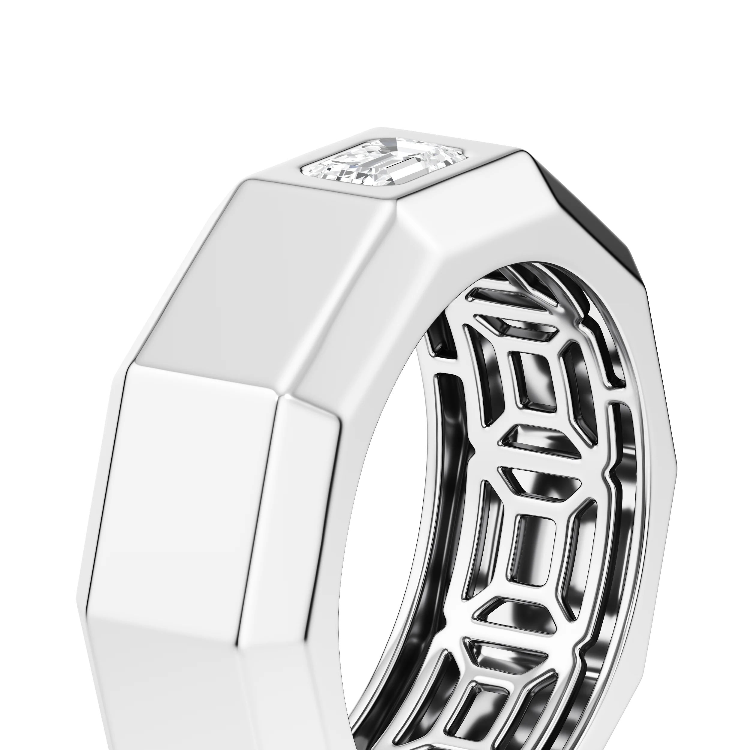 Edgeline Emerald-Cut Band 11