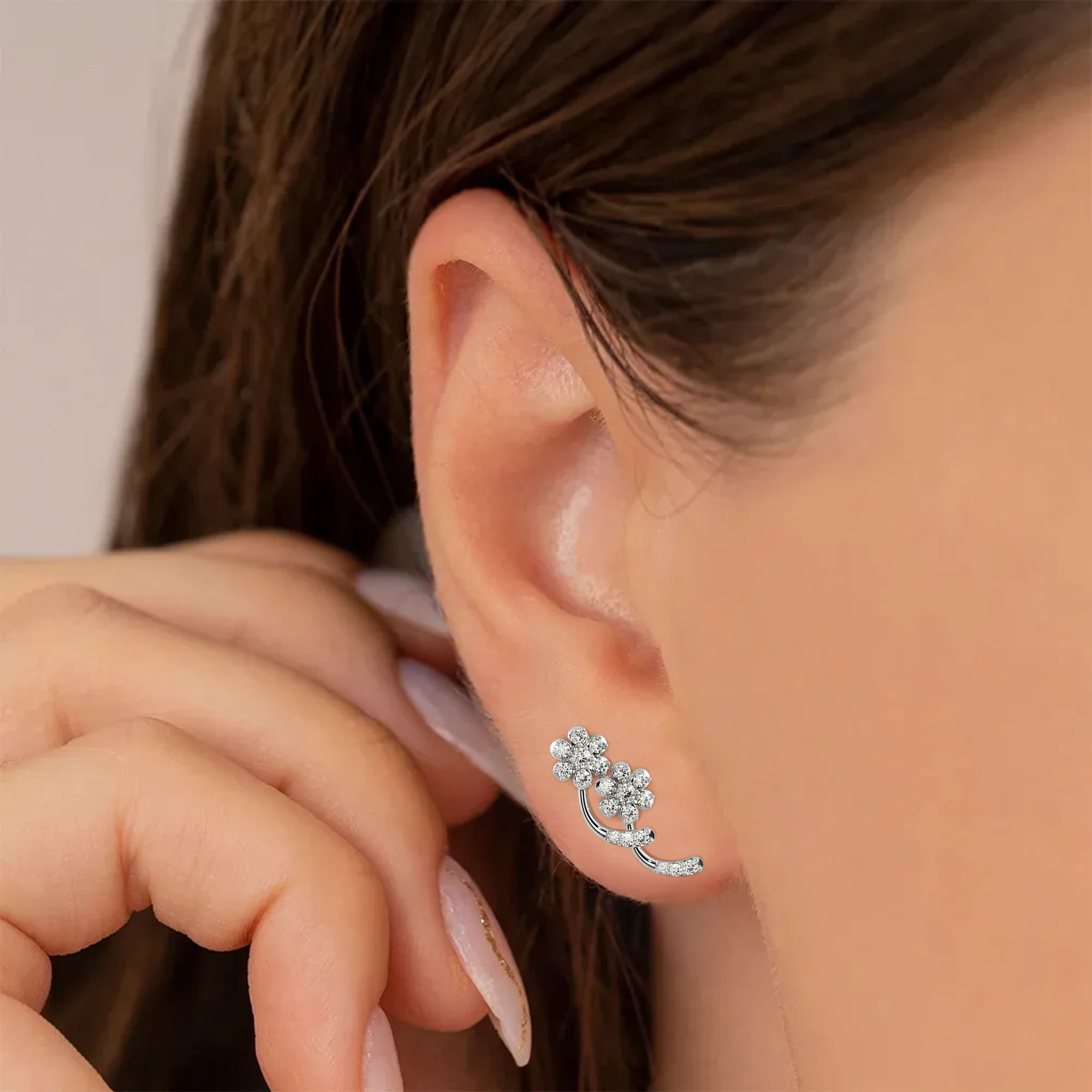 Bloomblush Ear Climber 1