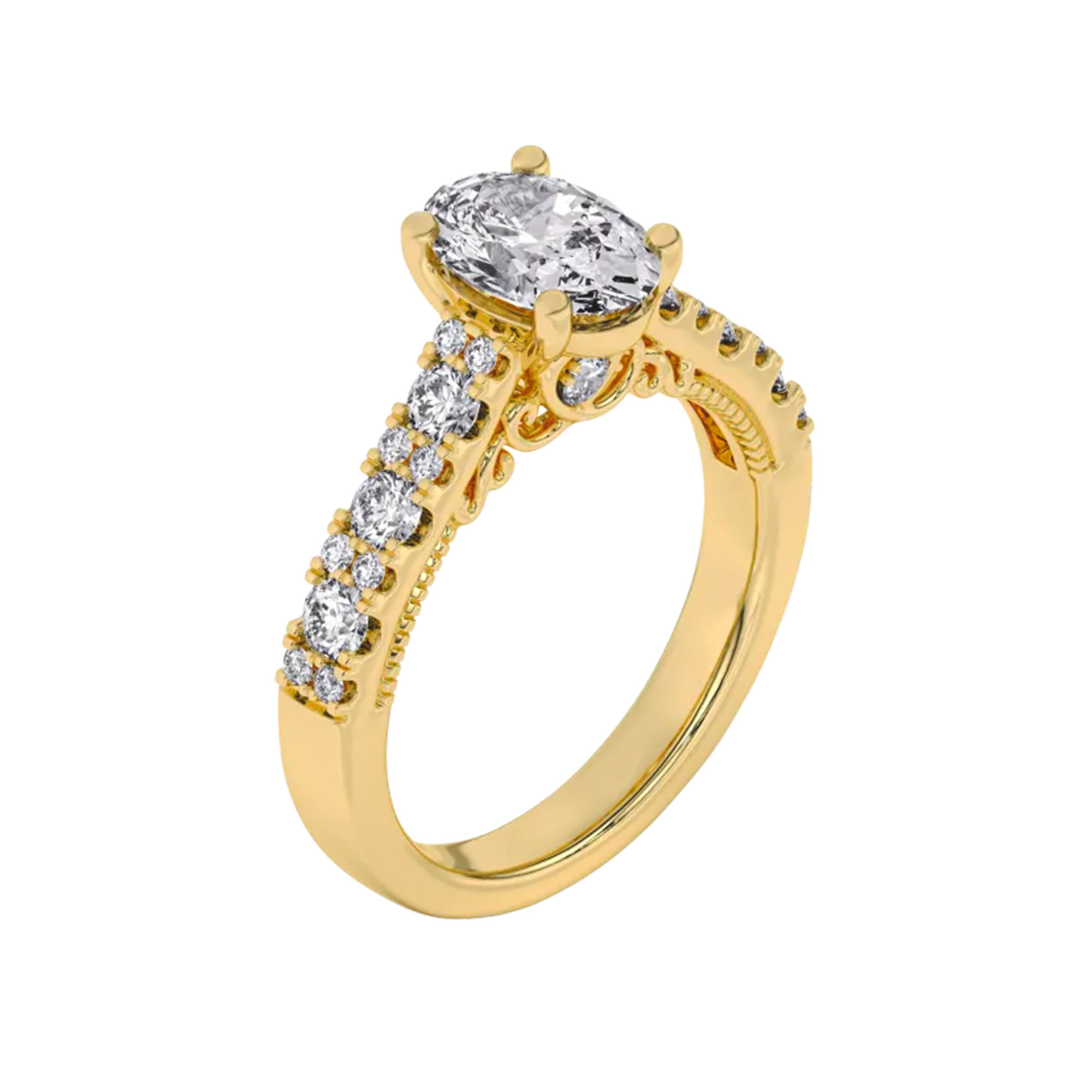 Nouveau Brilliance Solitaire Ring 0