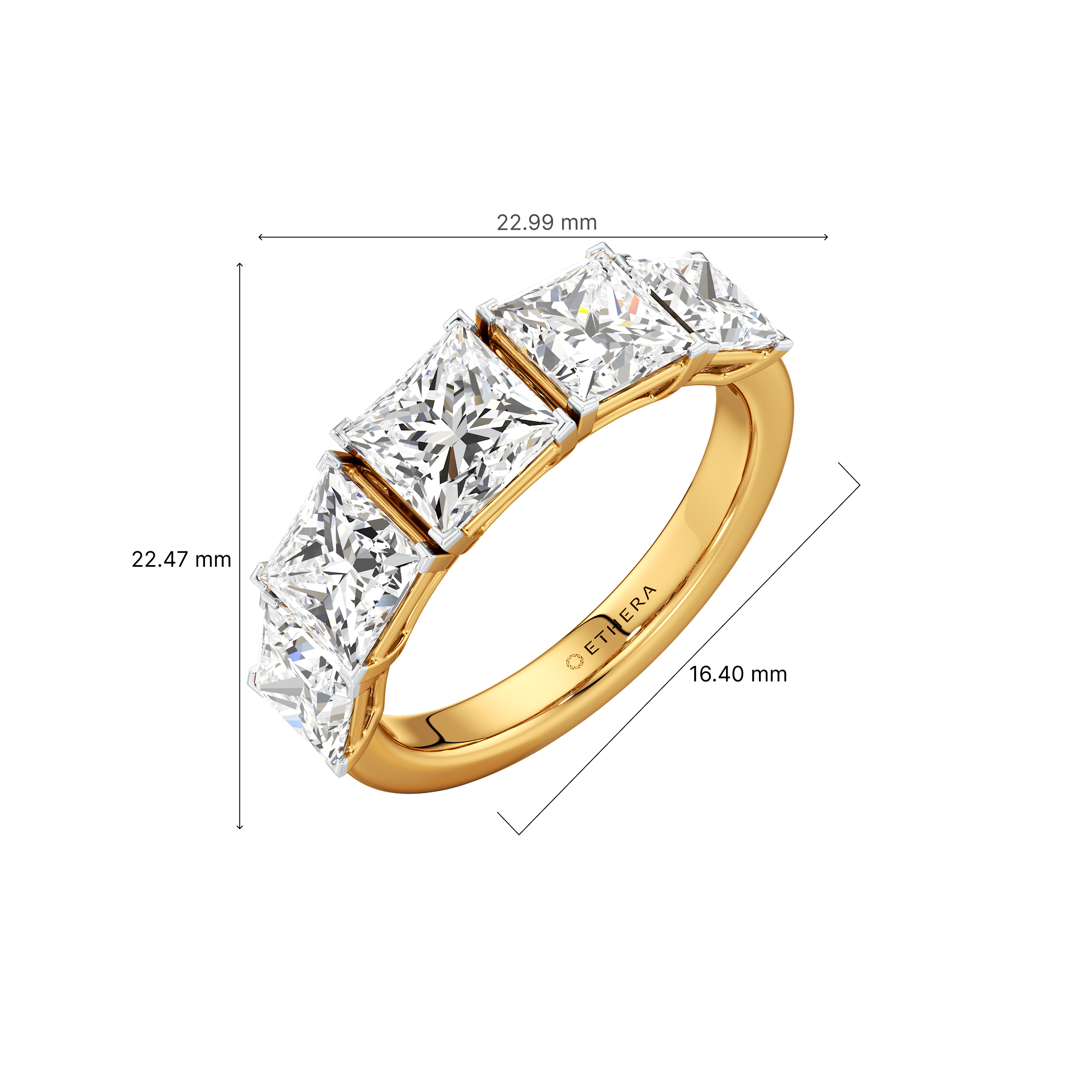 Radiant Quintet 5 Stone Ring 5