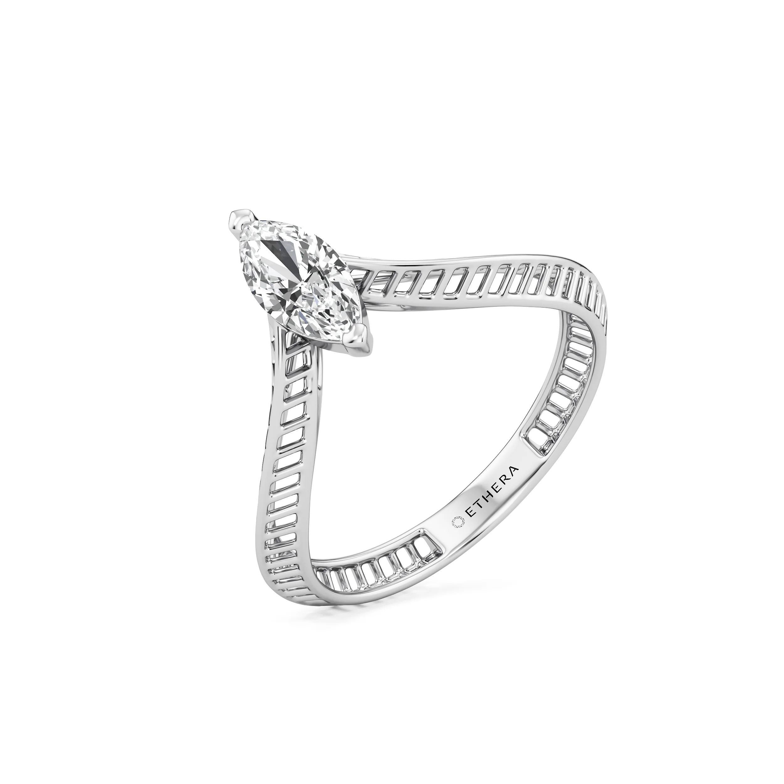 Marquise Flow Diamond Ring 8