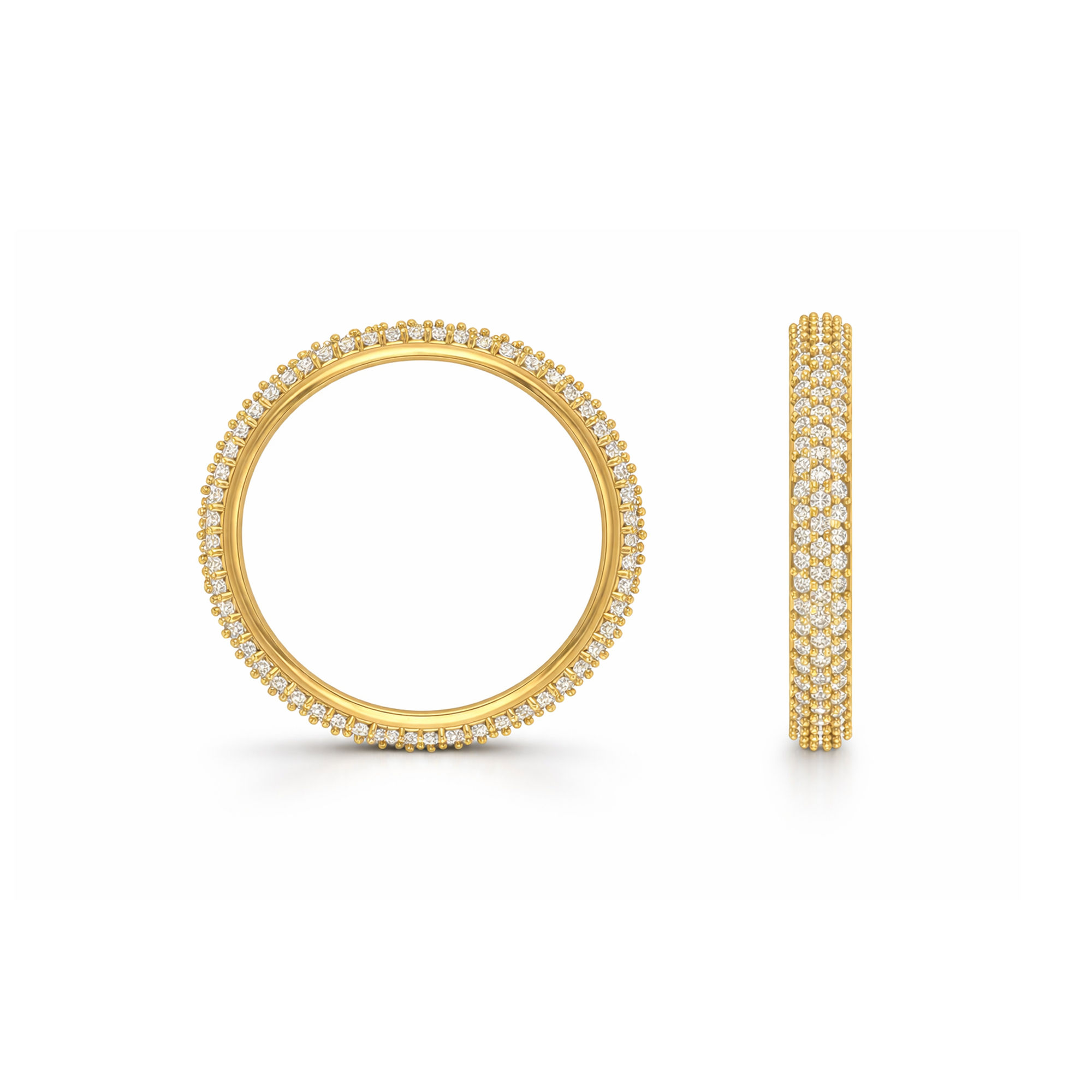 Lattice Glow Eternity Band hover