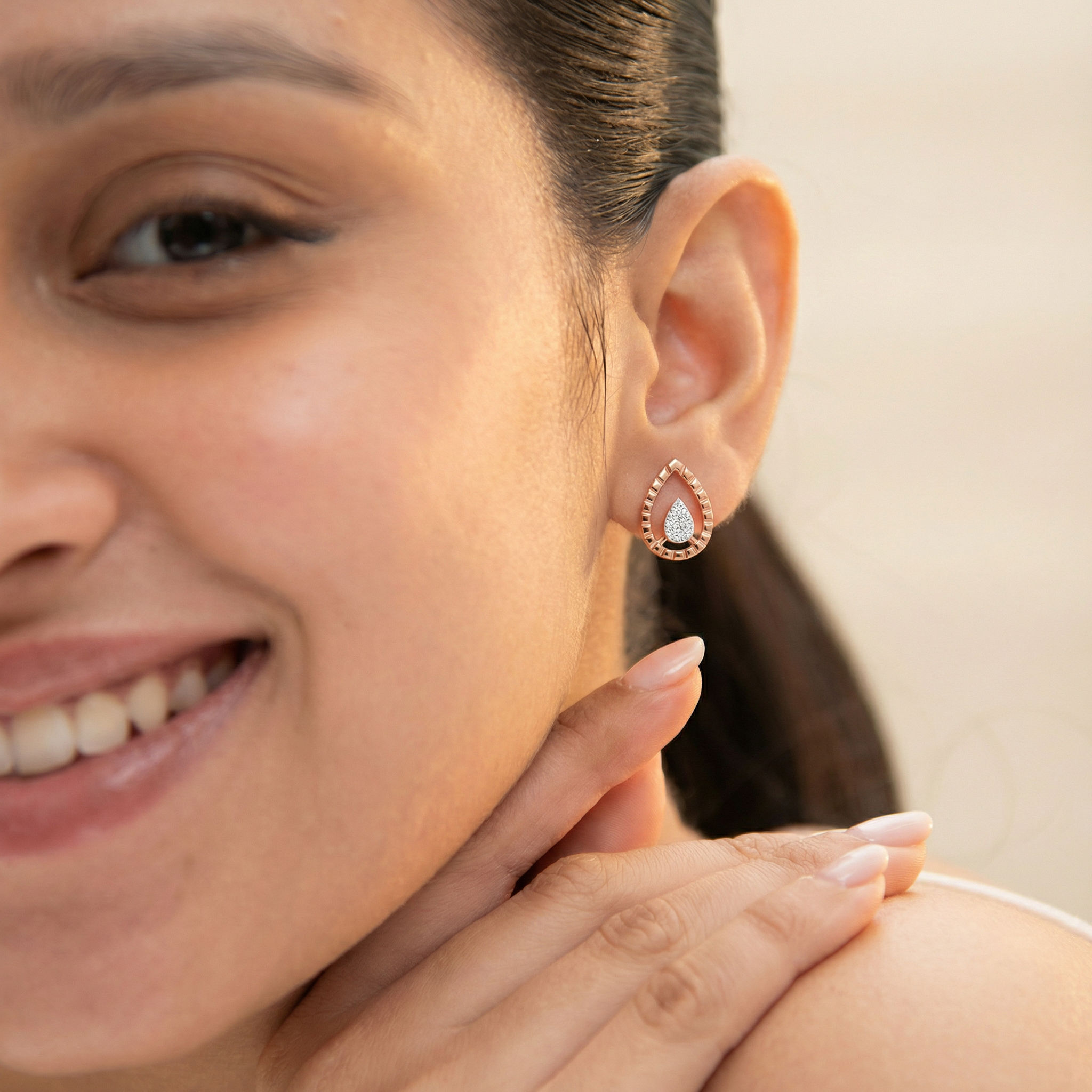 Raindrop Halo Studs 1