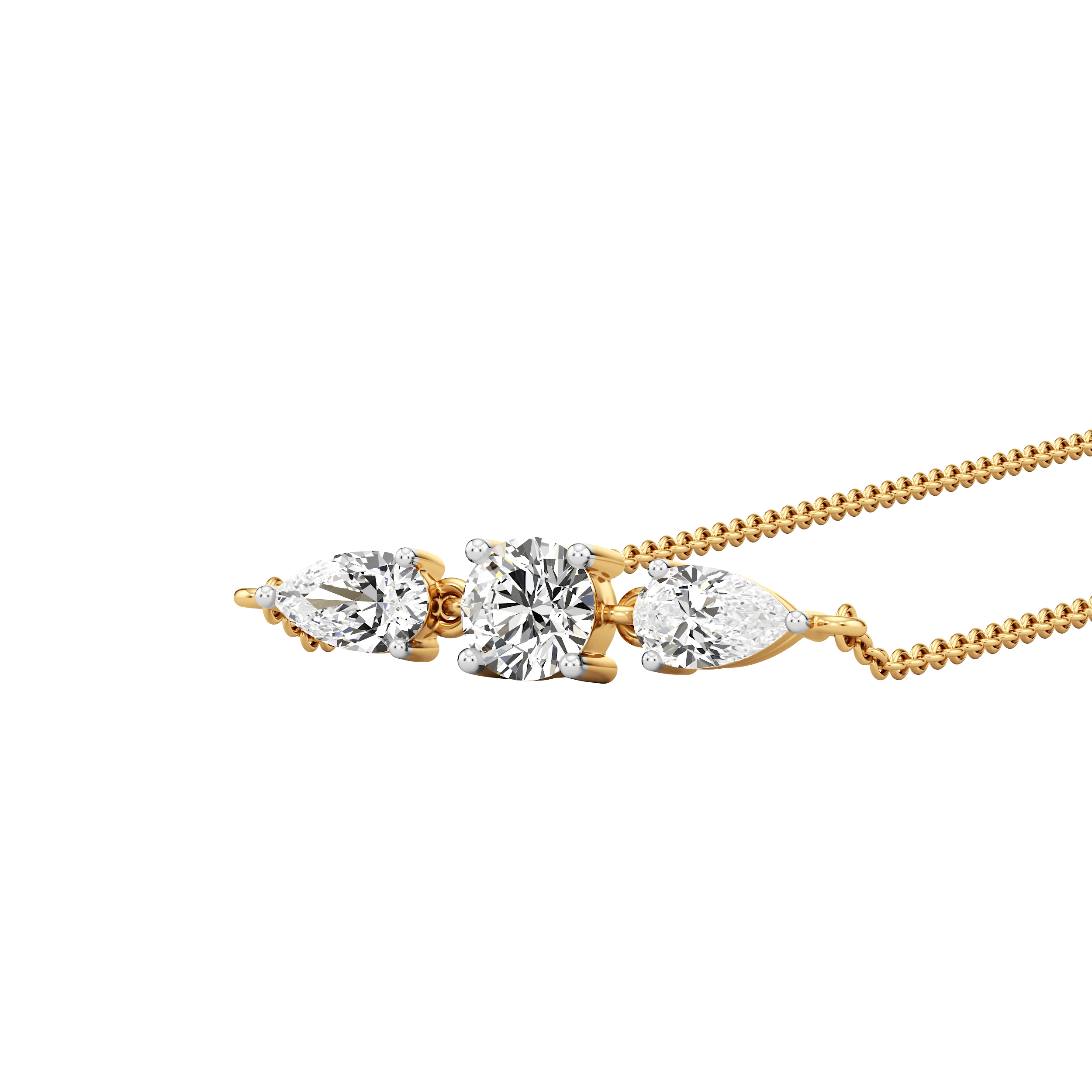Trio Balance Diamond Necklet