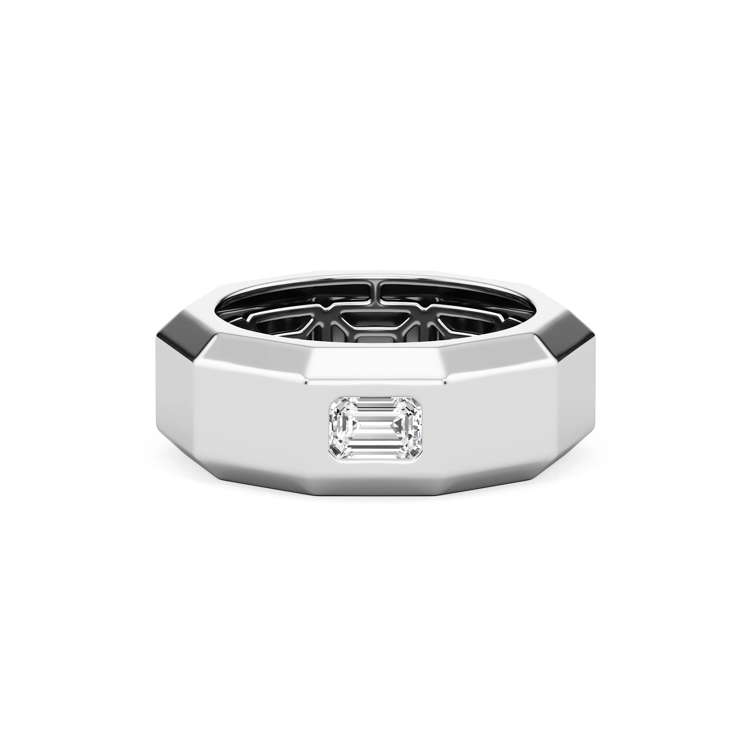 Edgeline Emerald-Cut Band 6