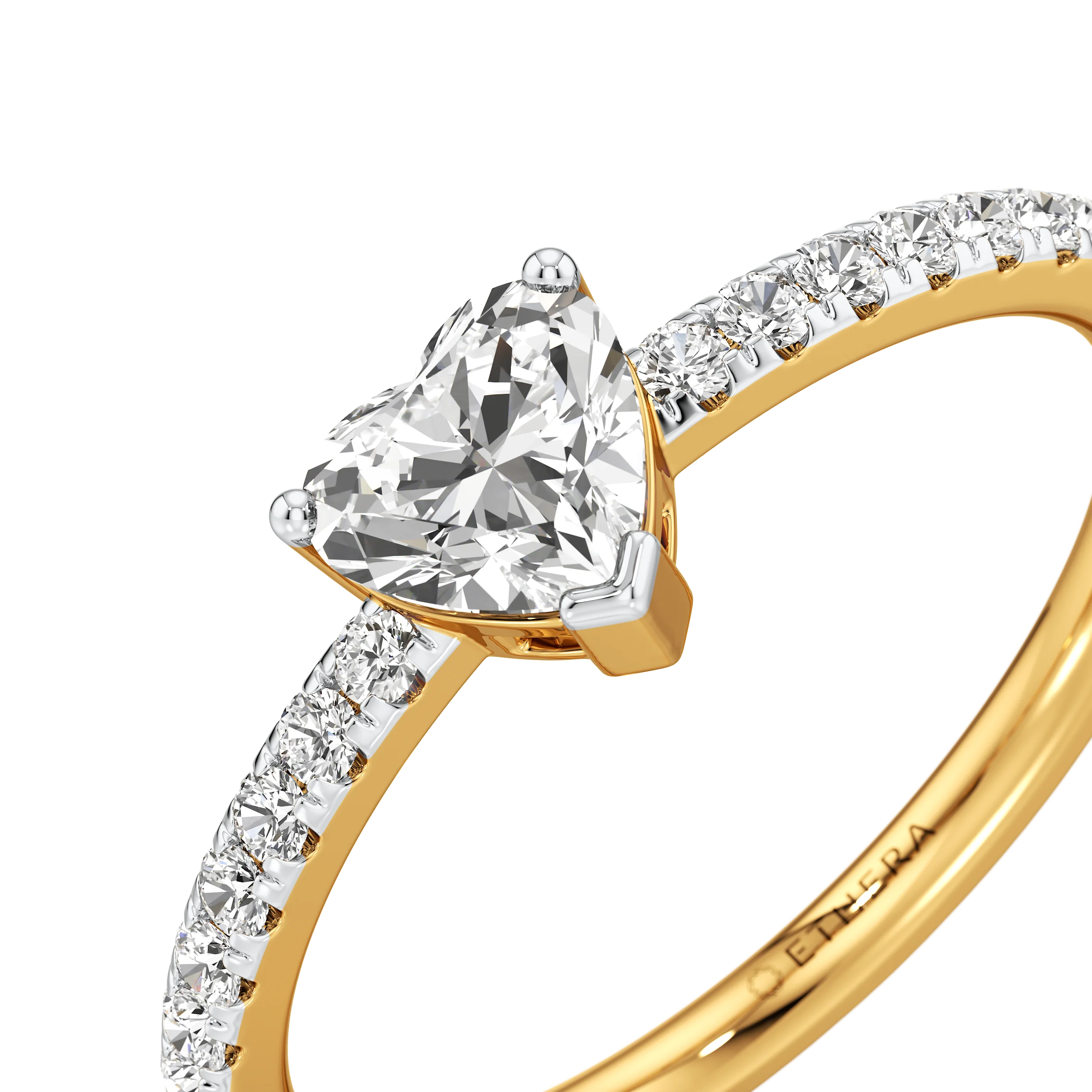 Heart Of Love Solitaire Ring 3