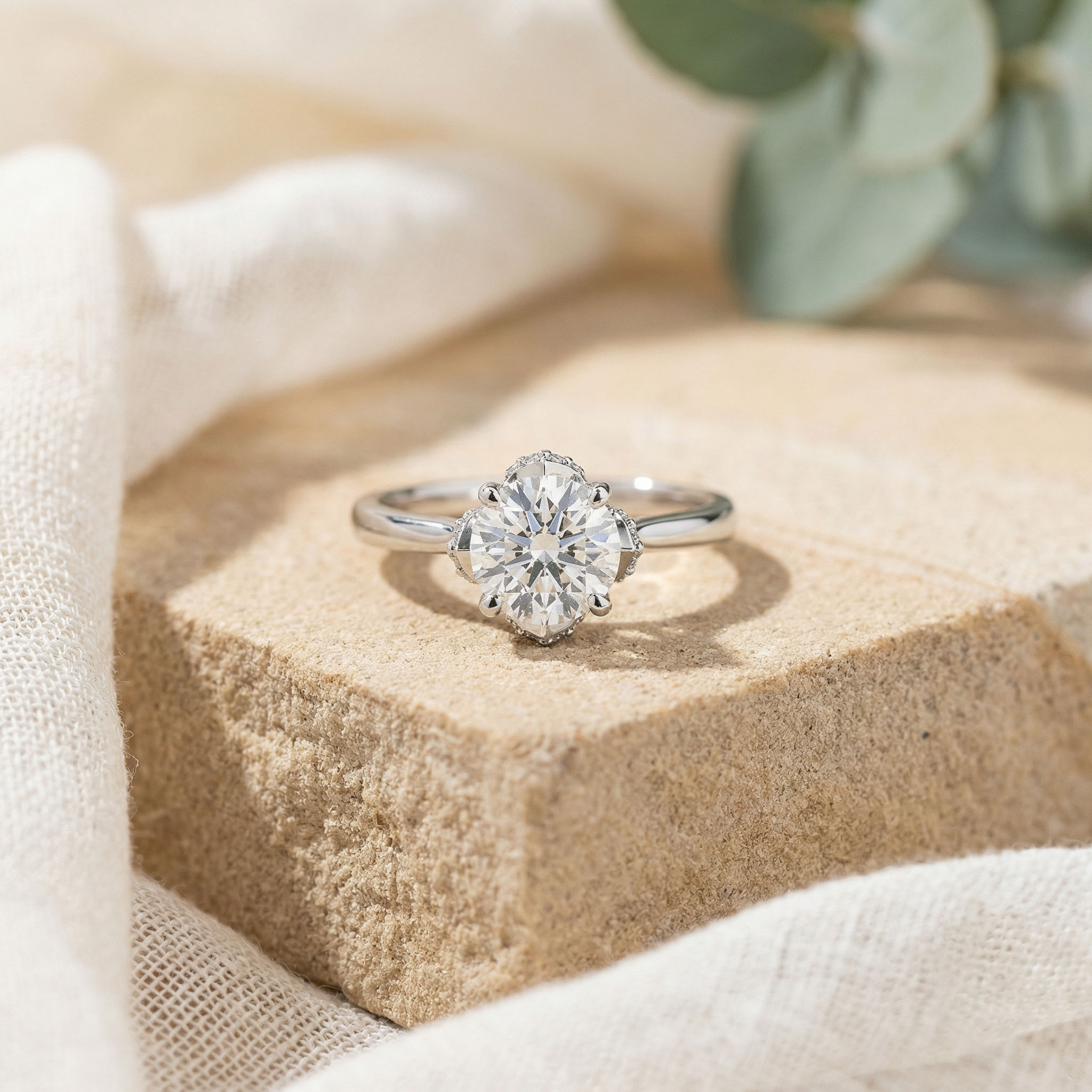 Blooming Solitaire Ring 2