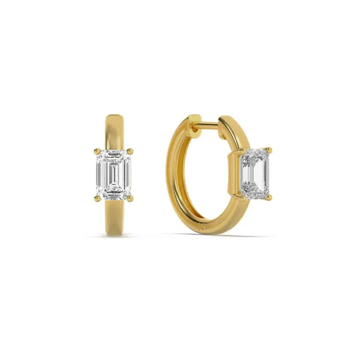 Dainty Diamond Bali Earrings 3
