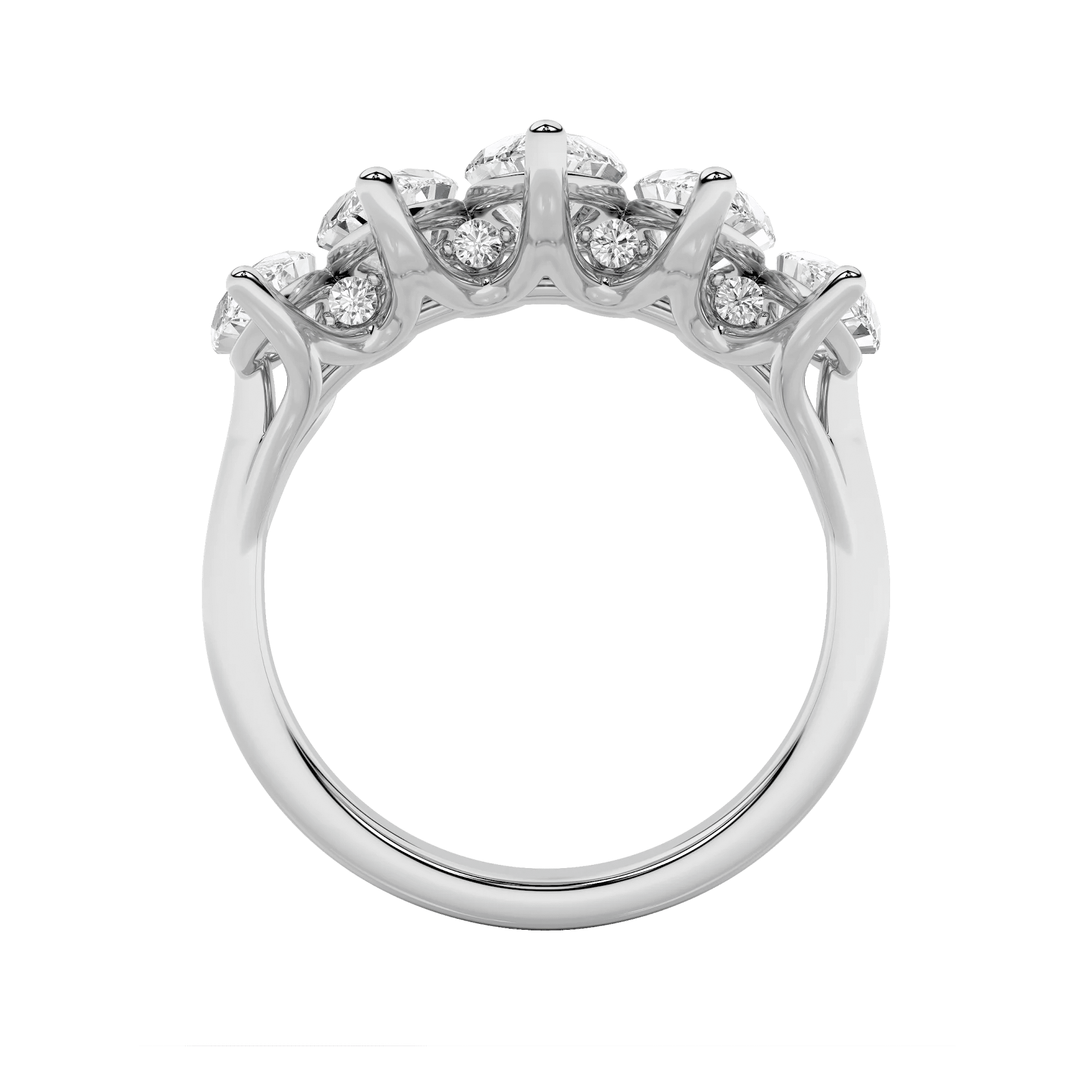 Radiant Penta Five Stone Ring 9