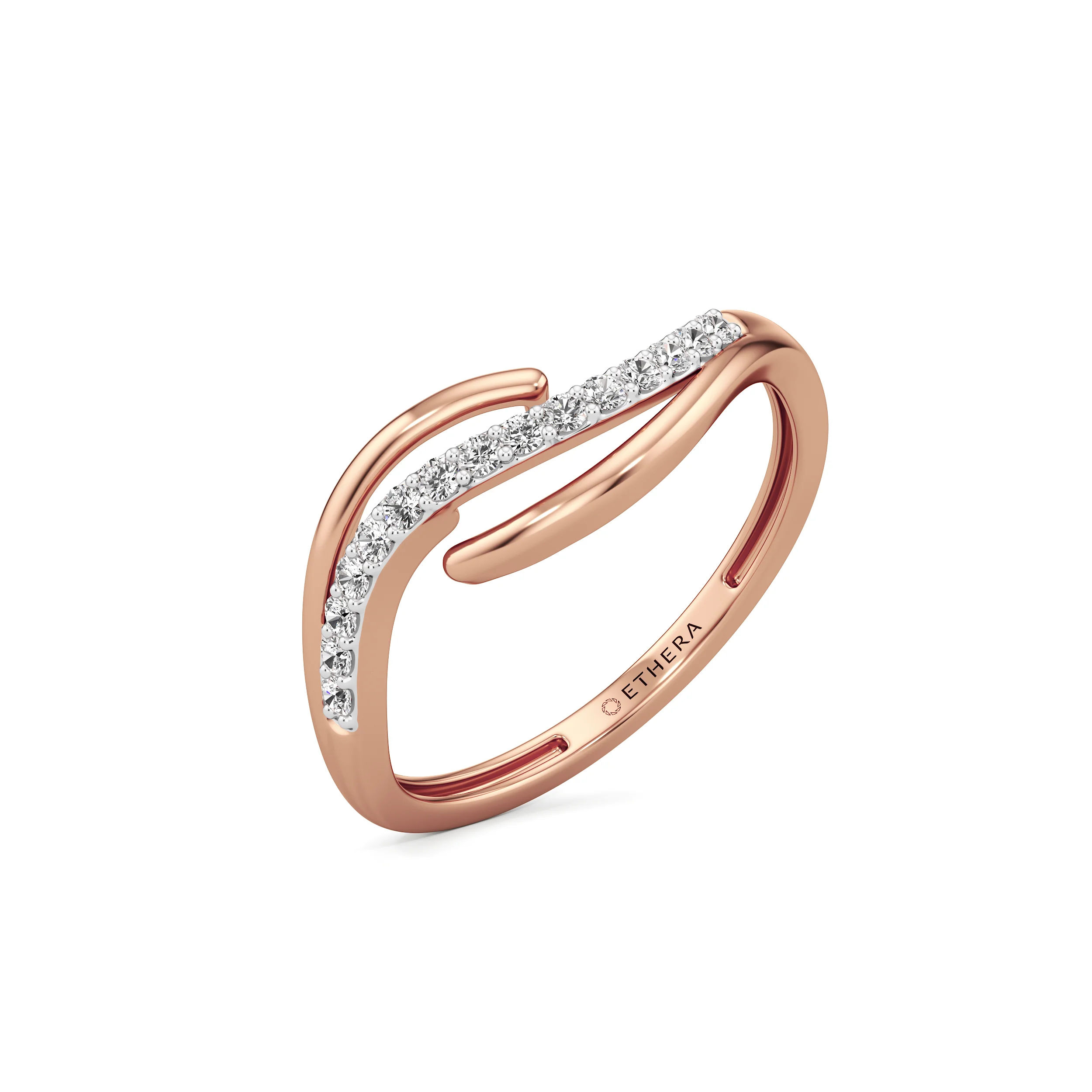 Whisper Wave Diamond Ring 11