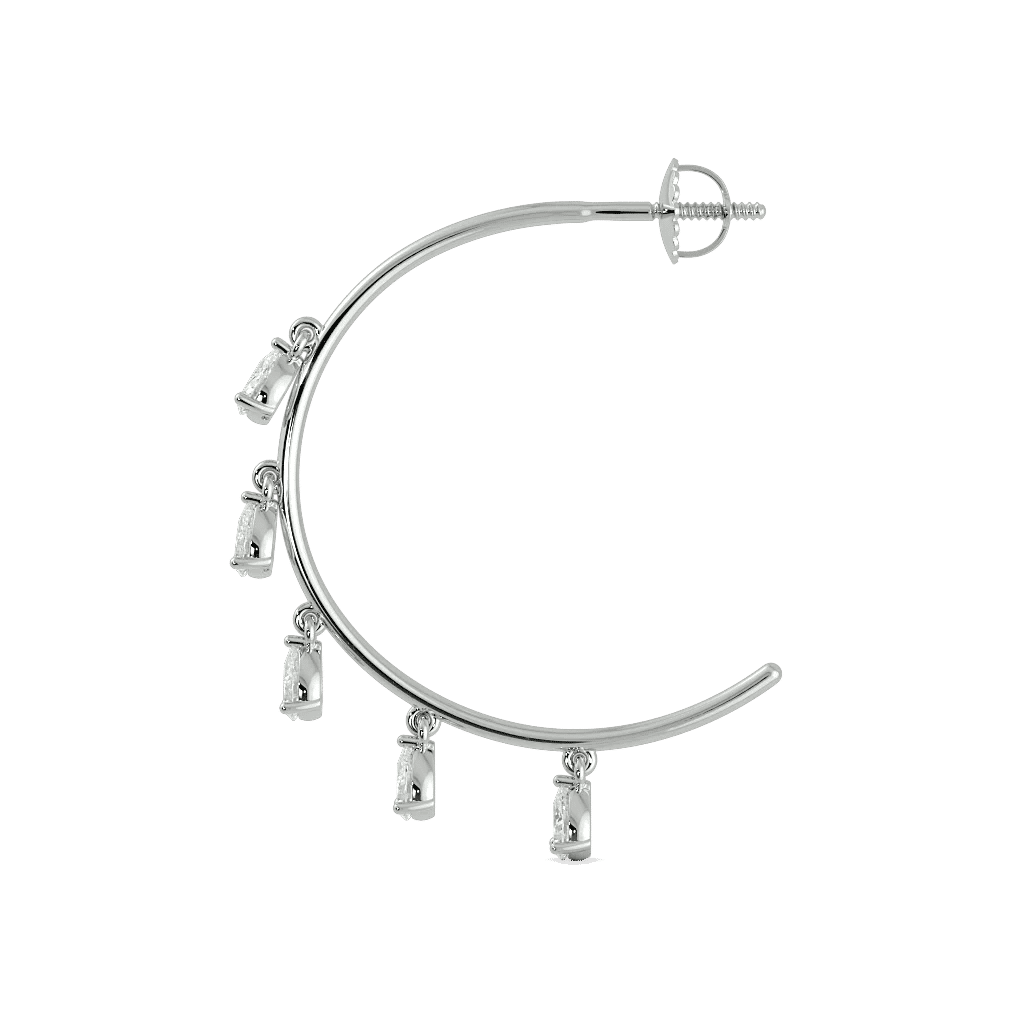 Cascade Droplet Hoop Earrings 3