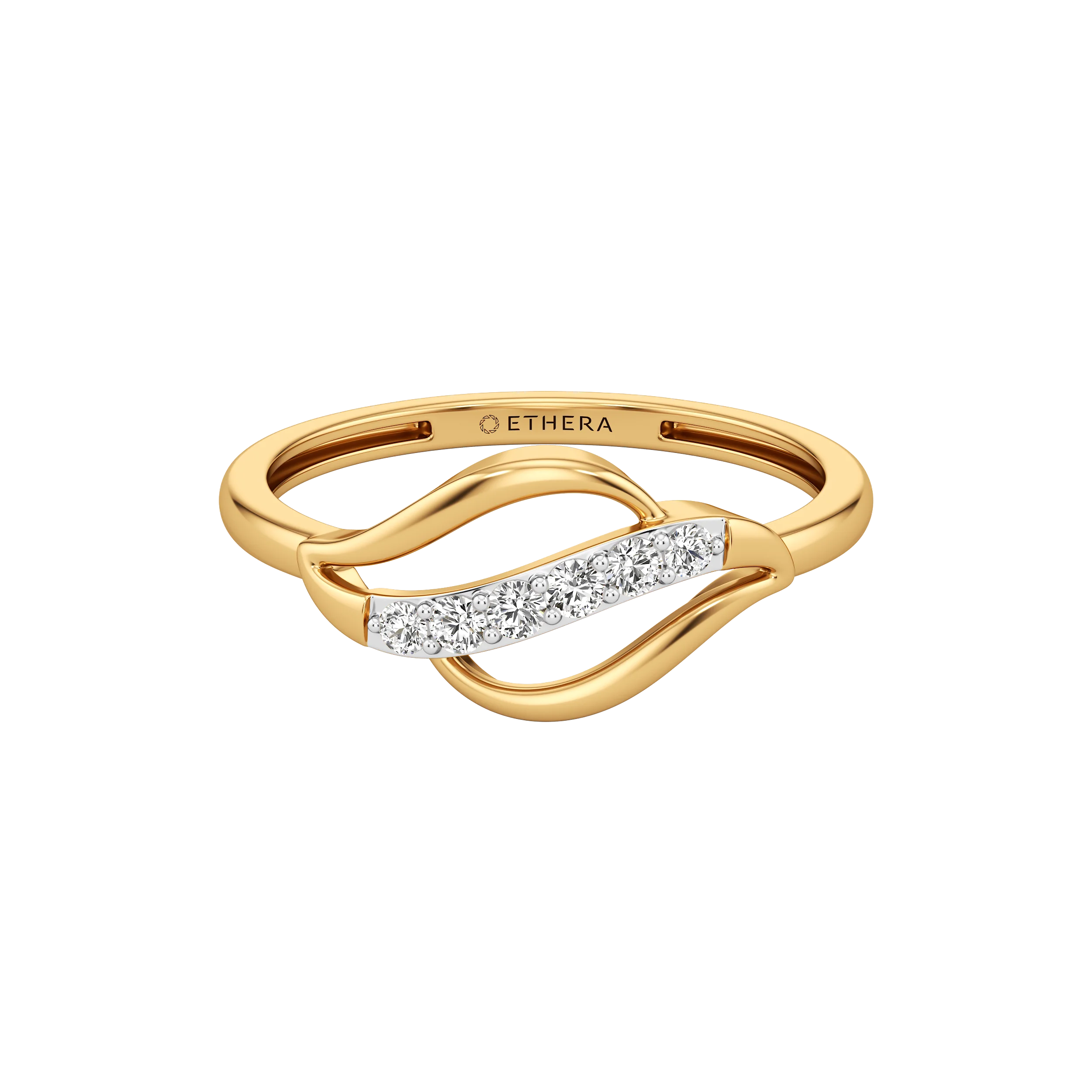 Waved Whisper Ring 4