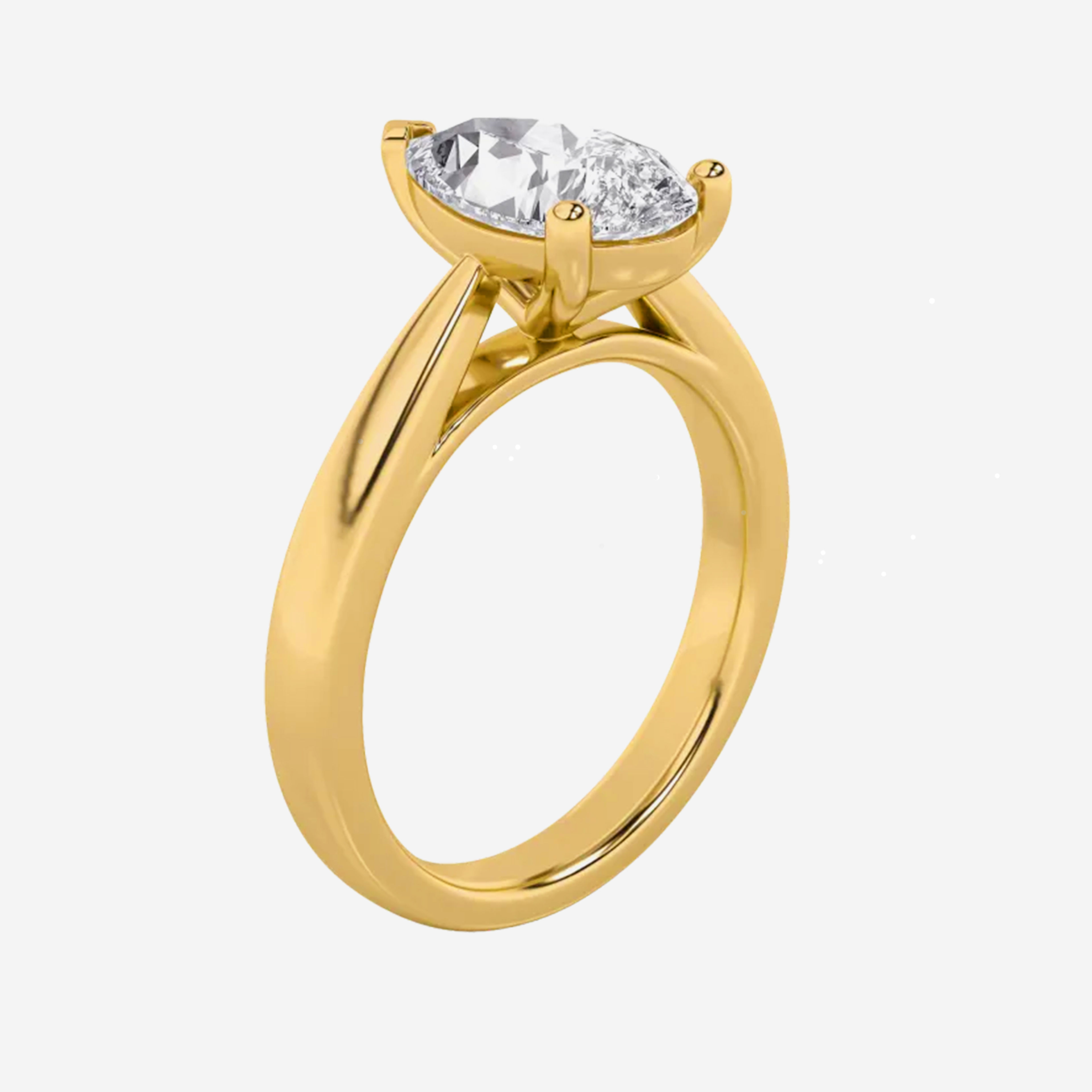Pear Poise Ring 1