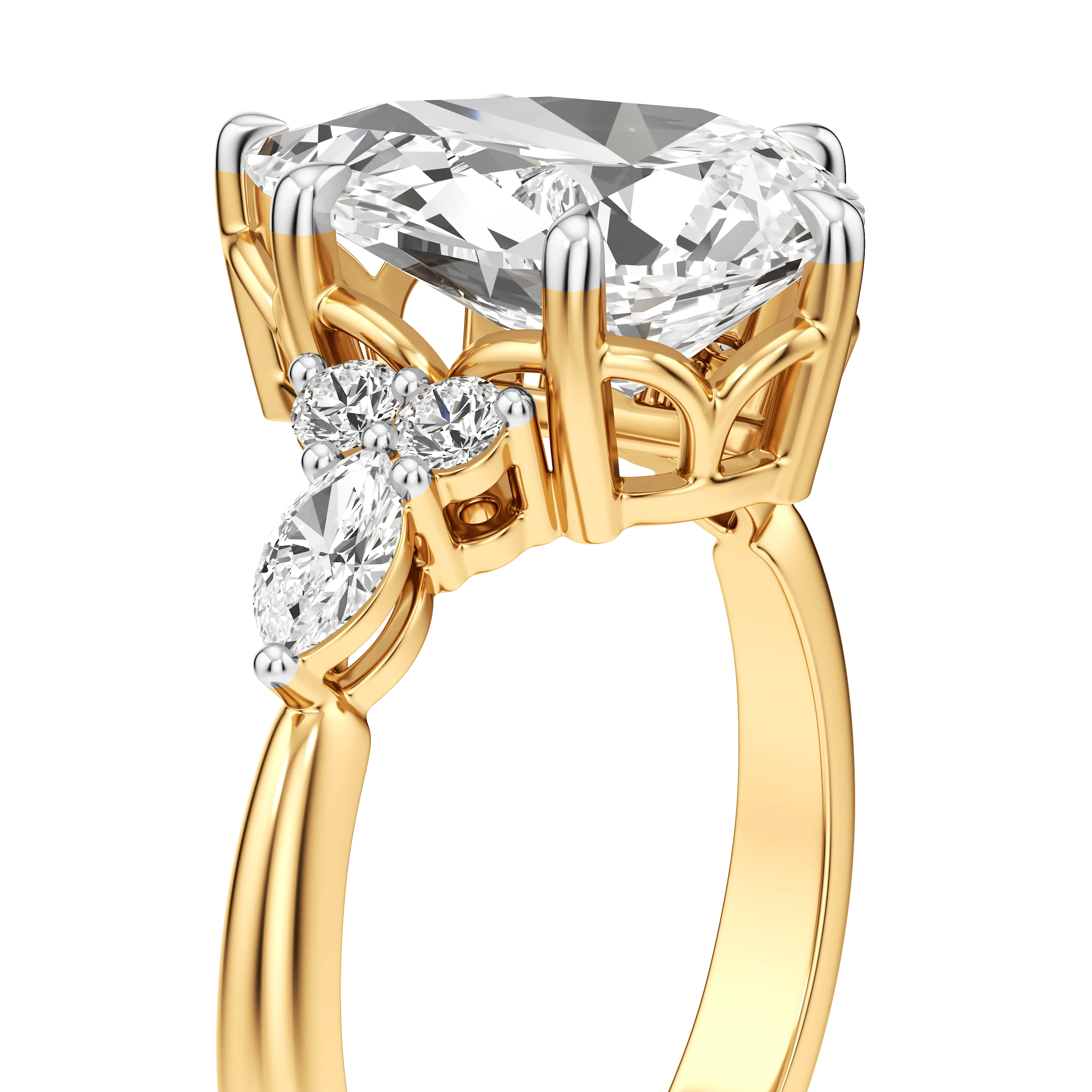 Luminaria Pear Cocktail Ring 7