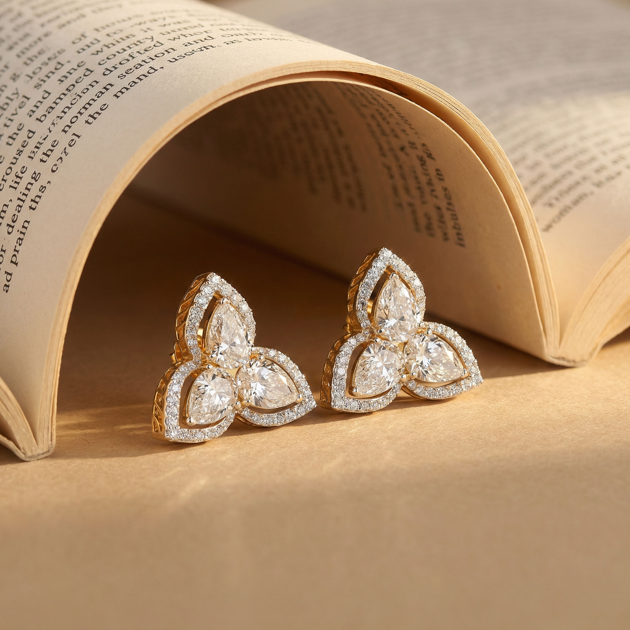 Trefoil Stud Earrings 2