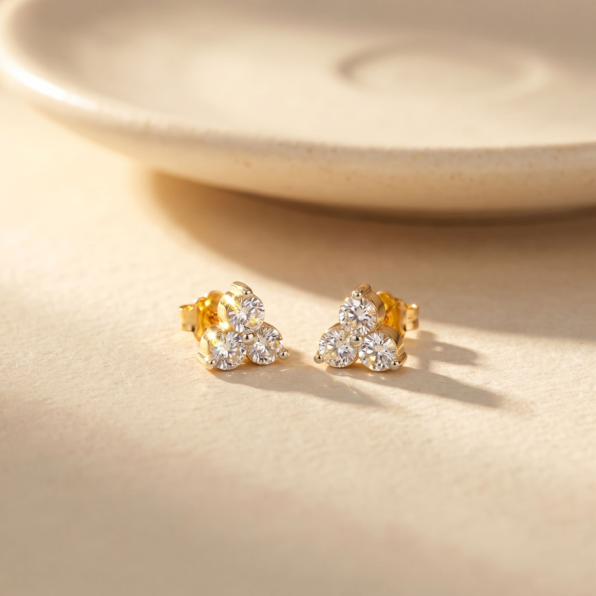 Triad of Brilliance Studs 2