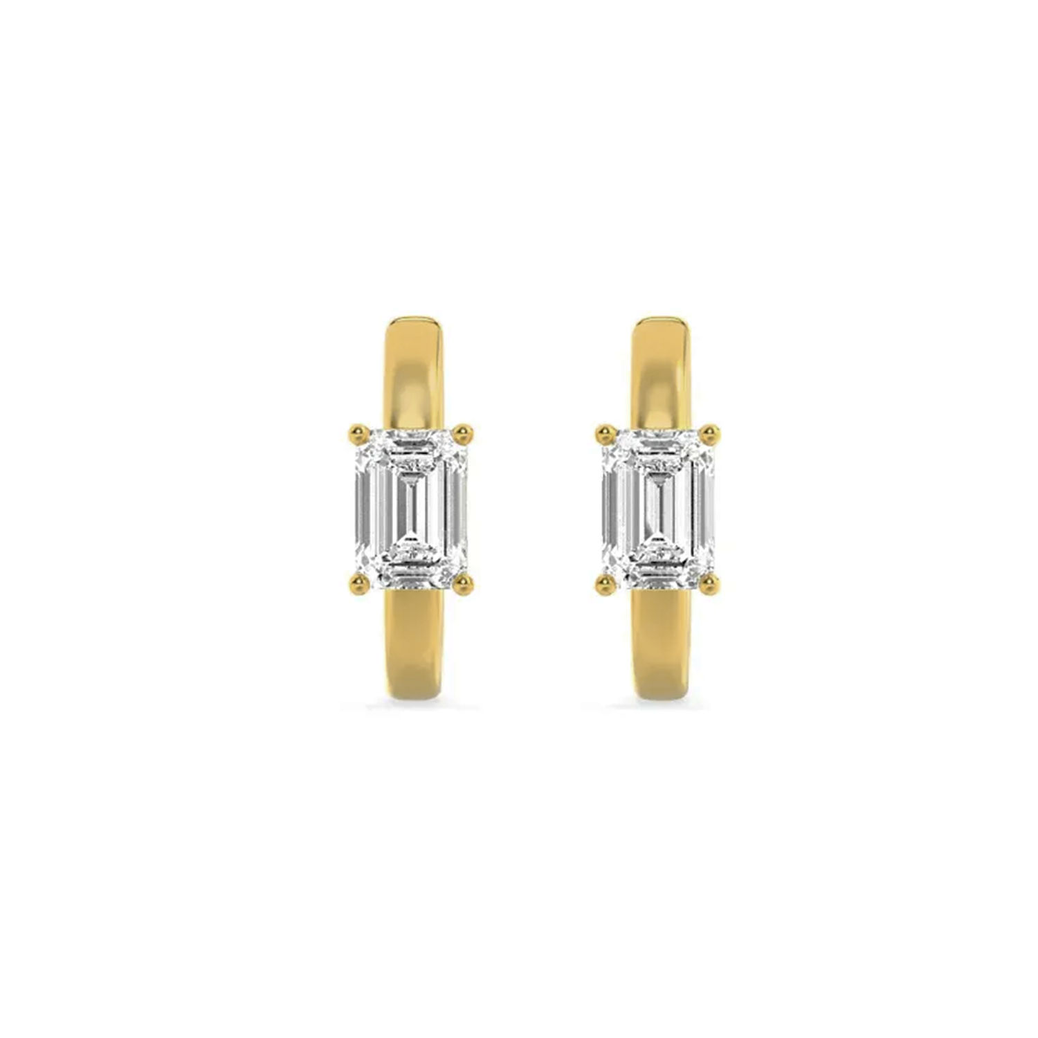 Dainty Diamond Bali Earrings 4