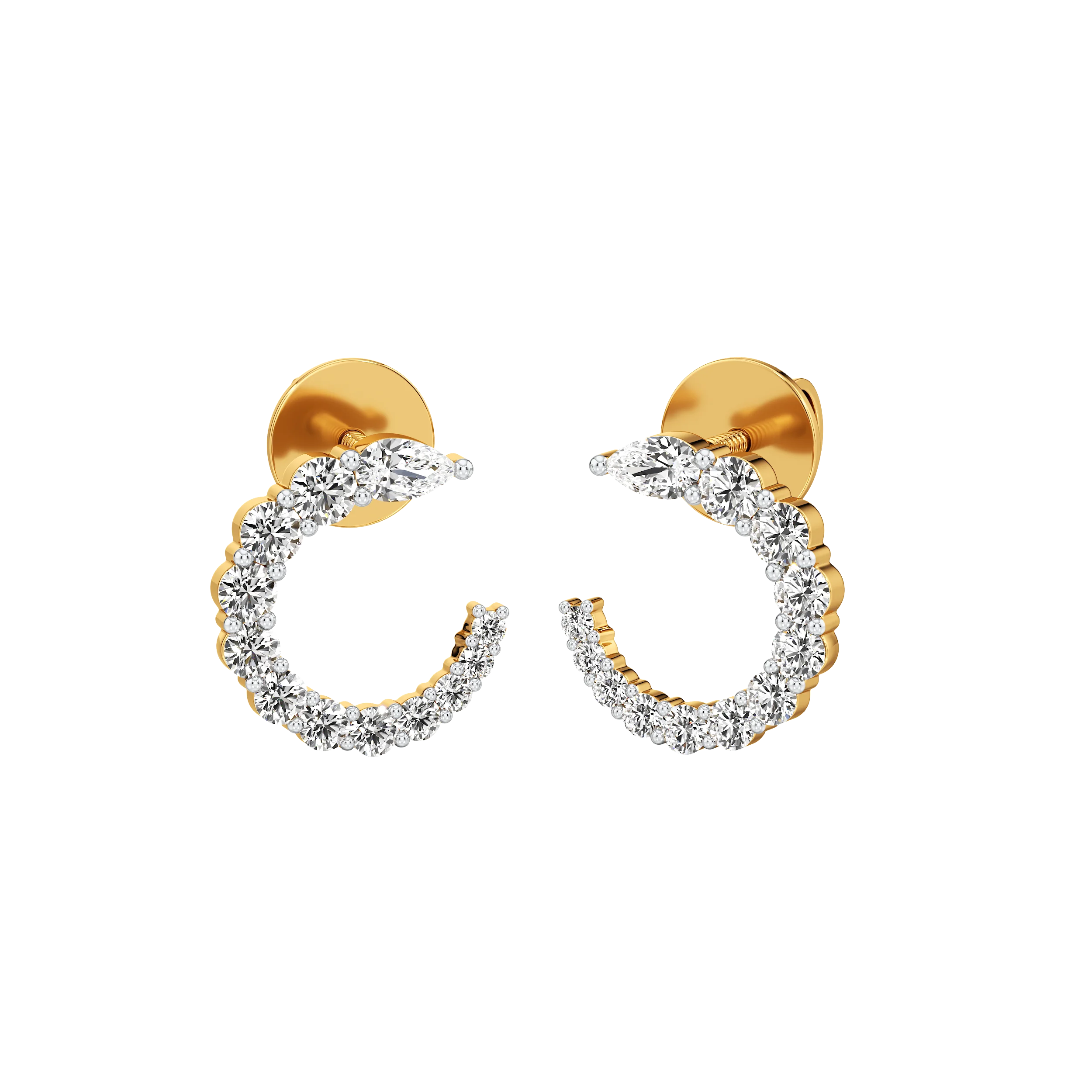 Celestia Curve Earrings 0