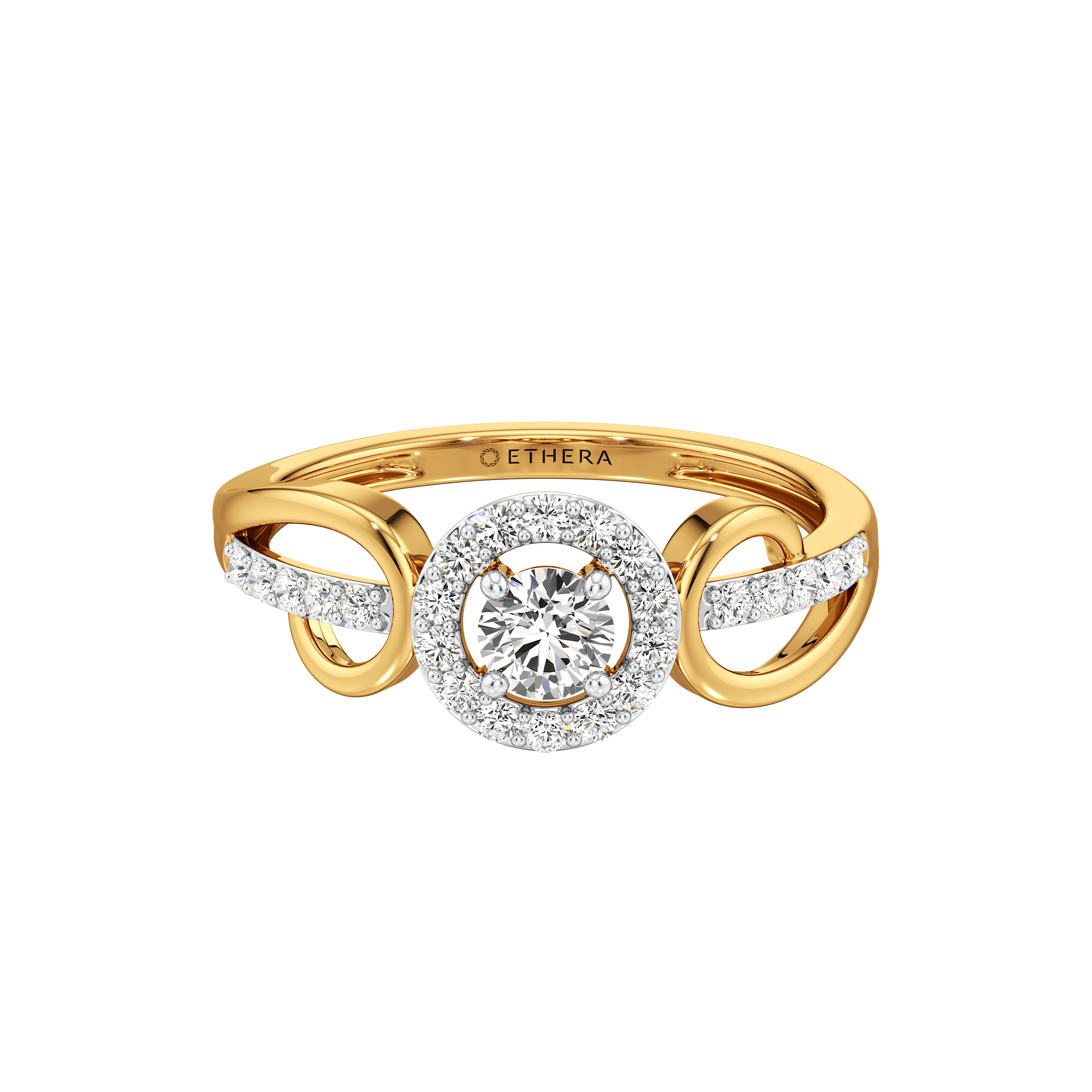Halo Loop Diamond Ring 4