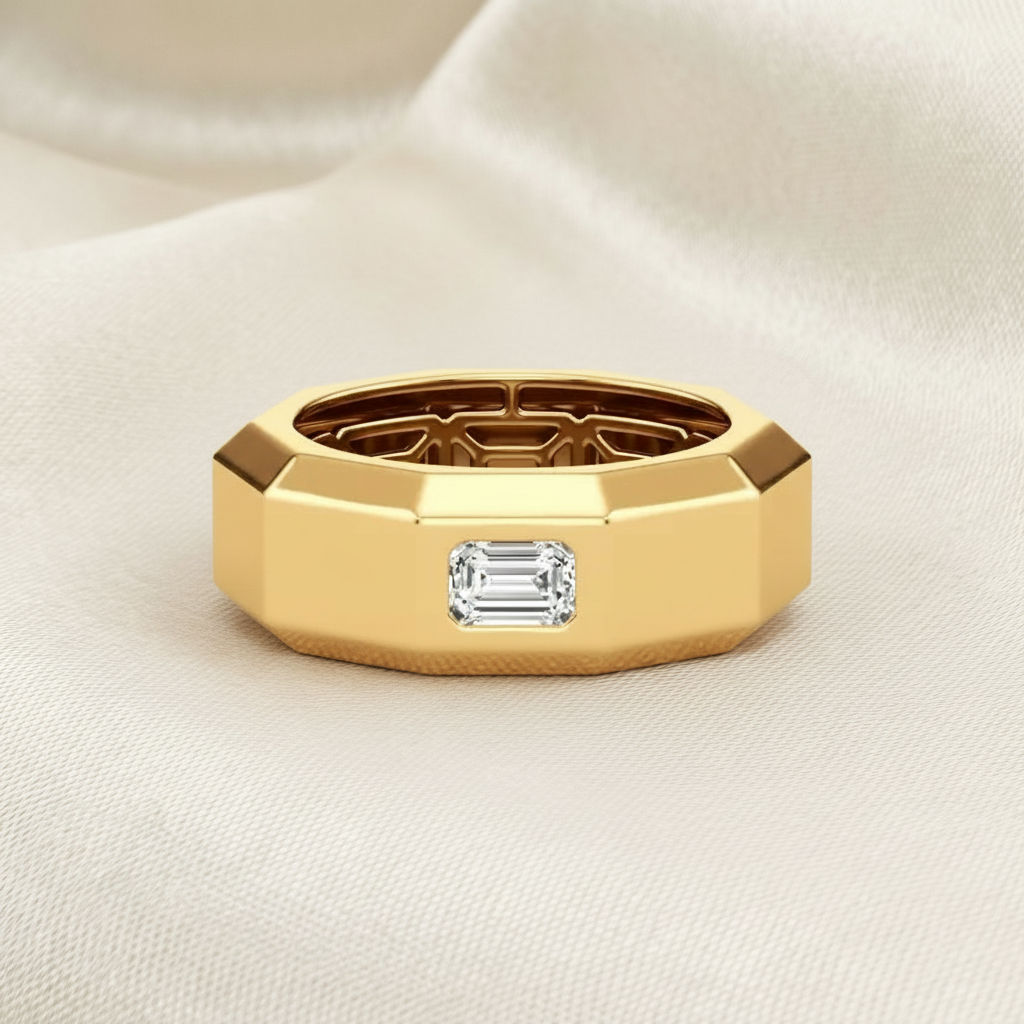 Edgeline Emerald-Cut Band 1