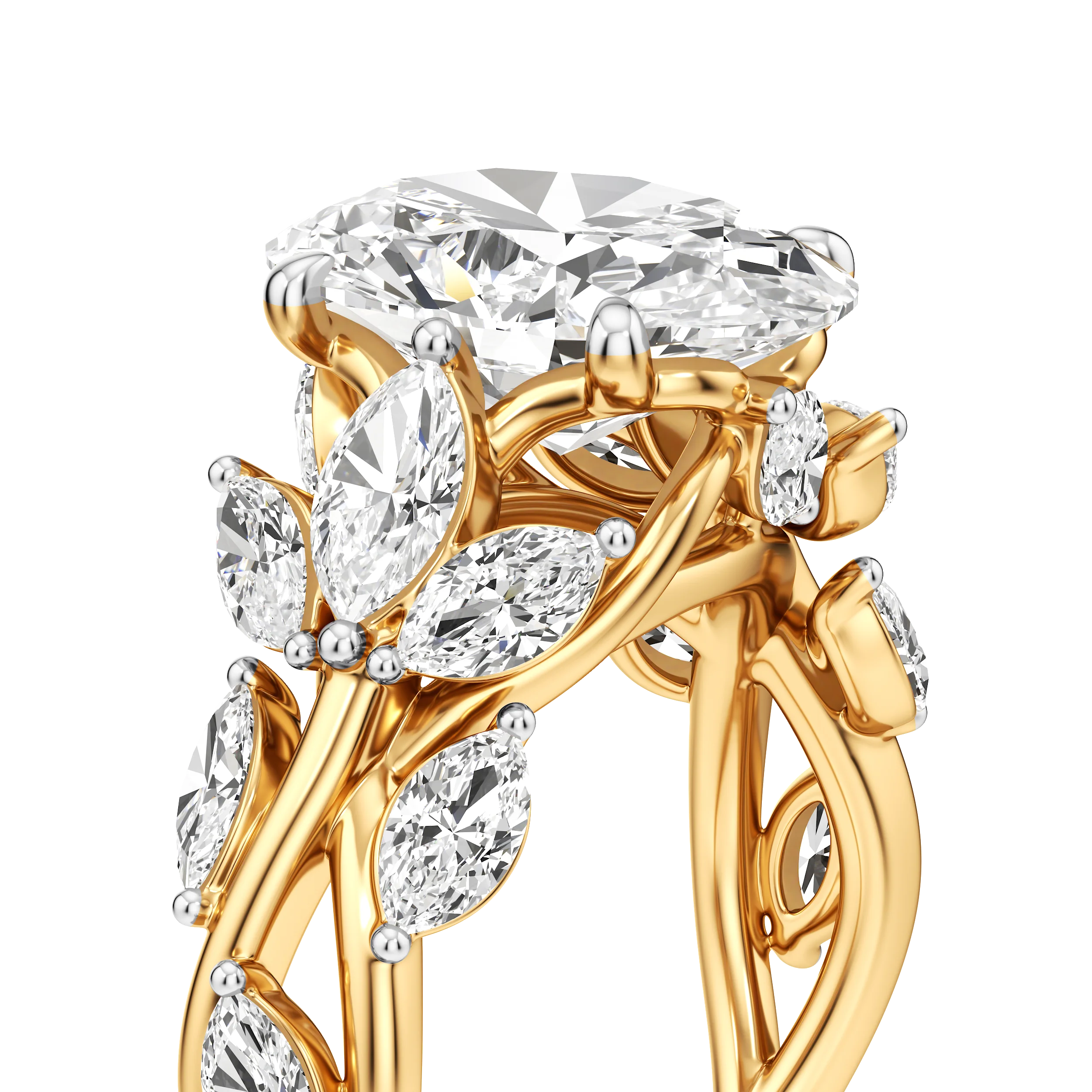 Petal Crest Cocktail Ring 6