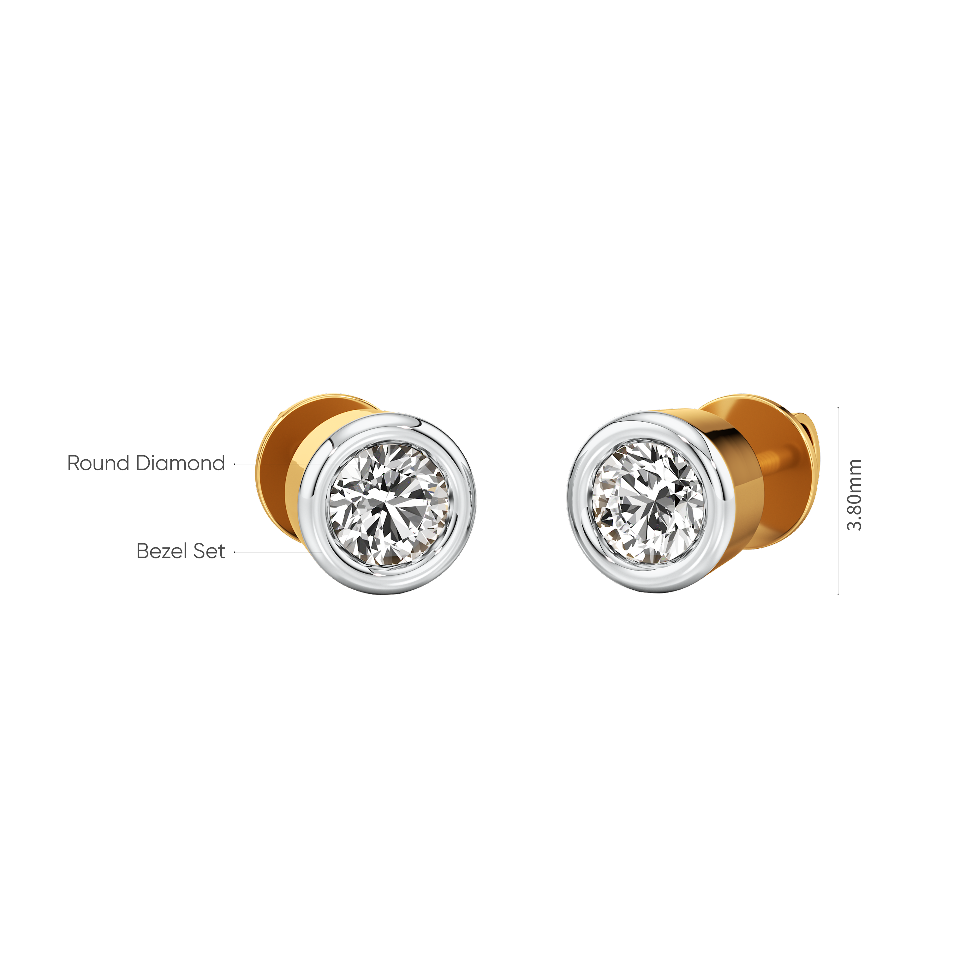 Aura Solitaire Studs 9