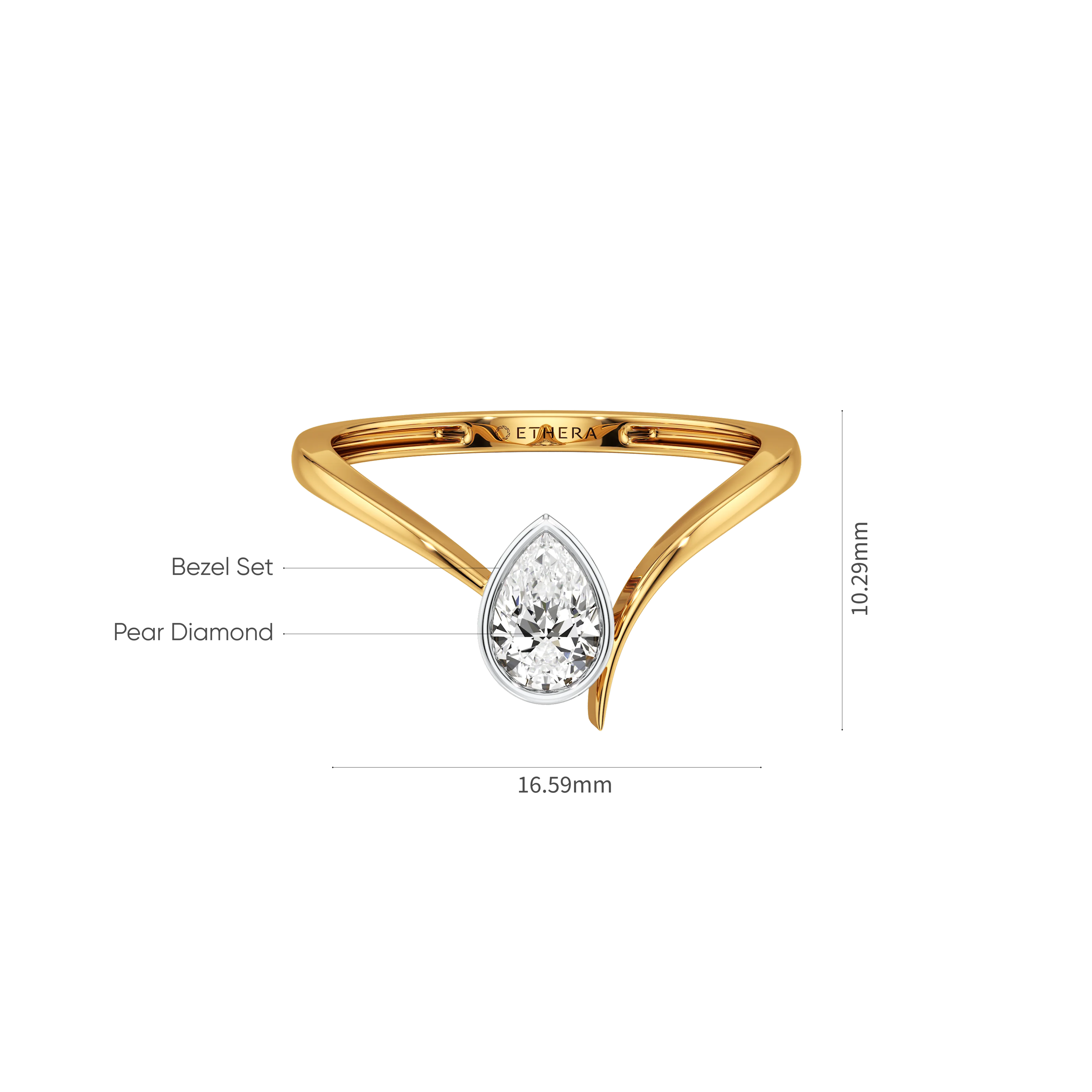 Teardrop Loop Ring 6