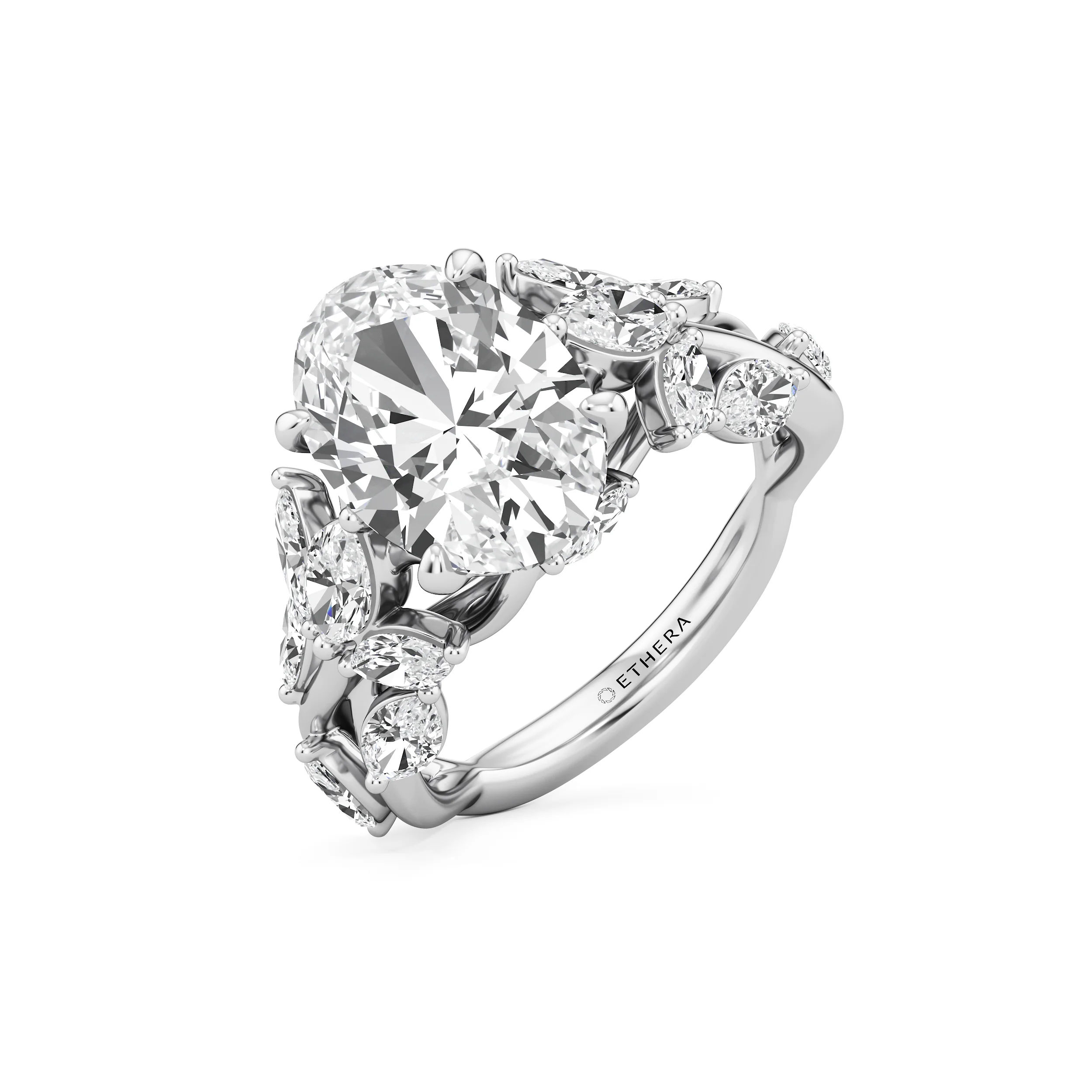 Petal Crest Cocktail Ring 7