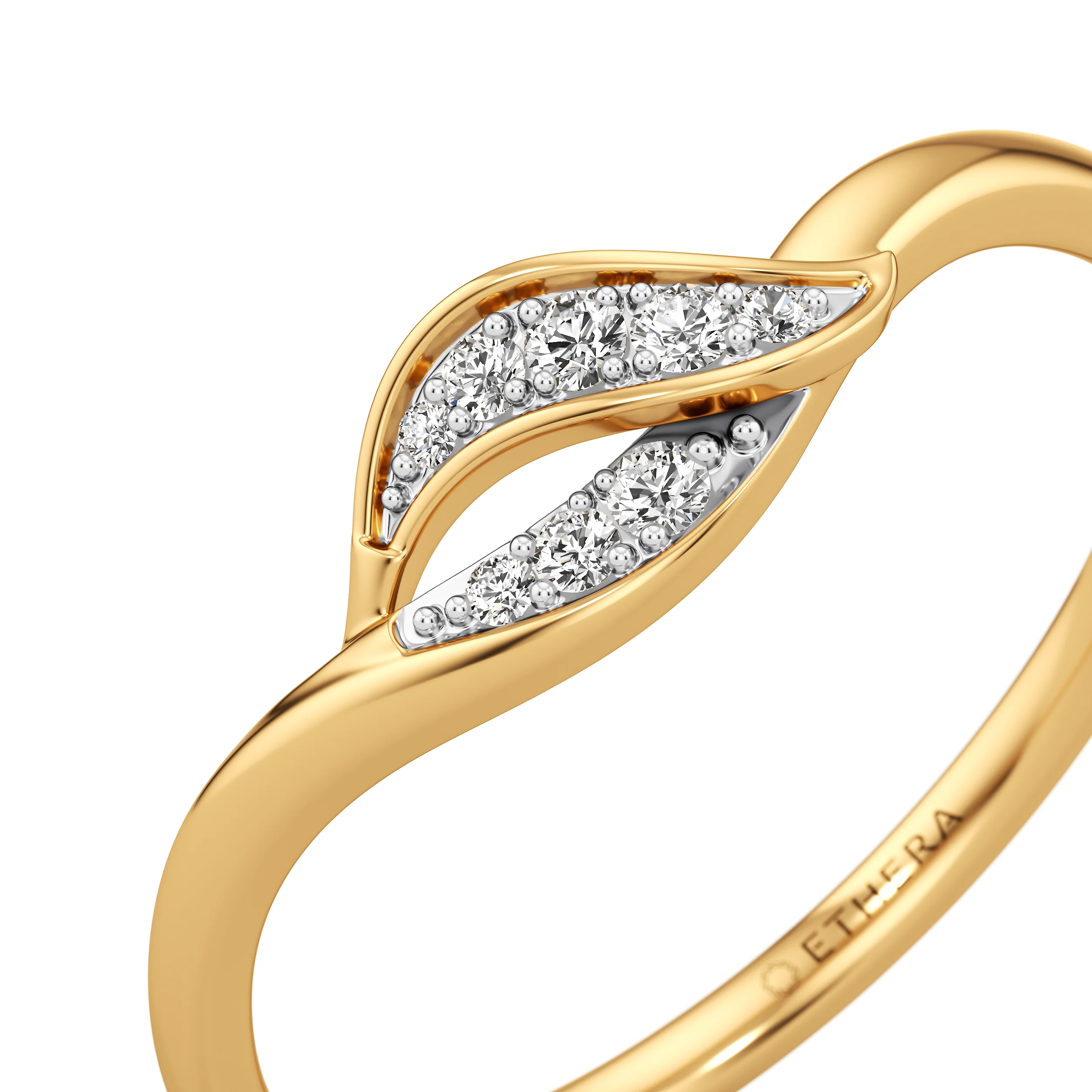 Leaflet Diamond Ring 3