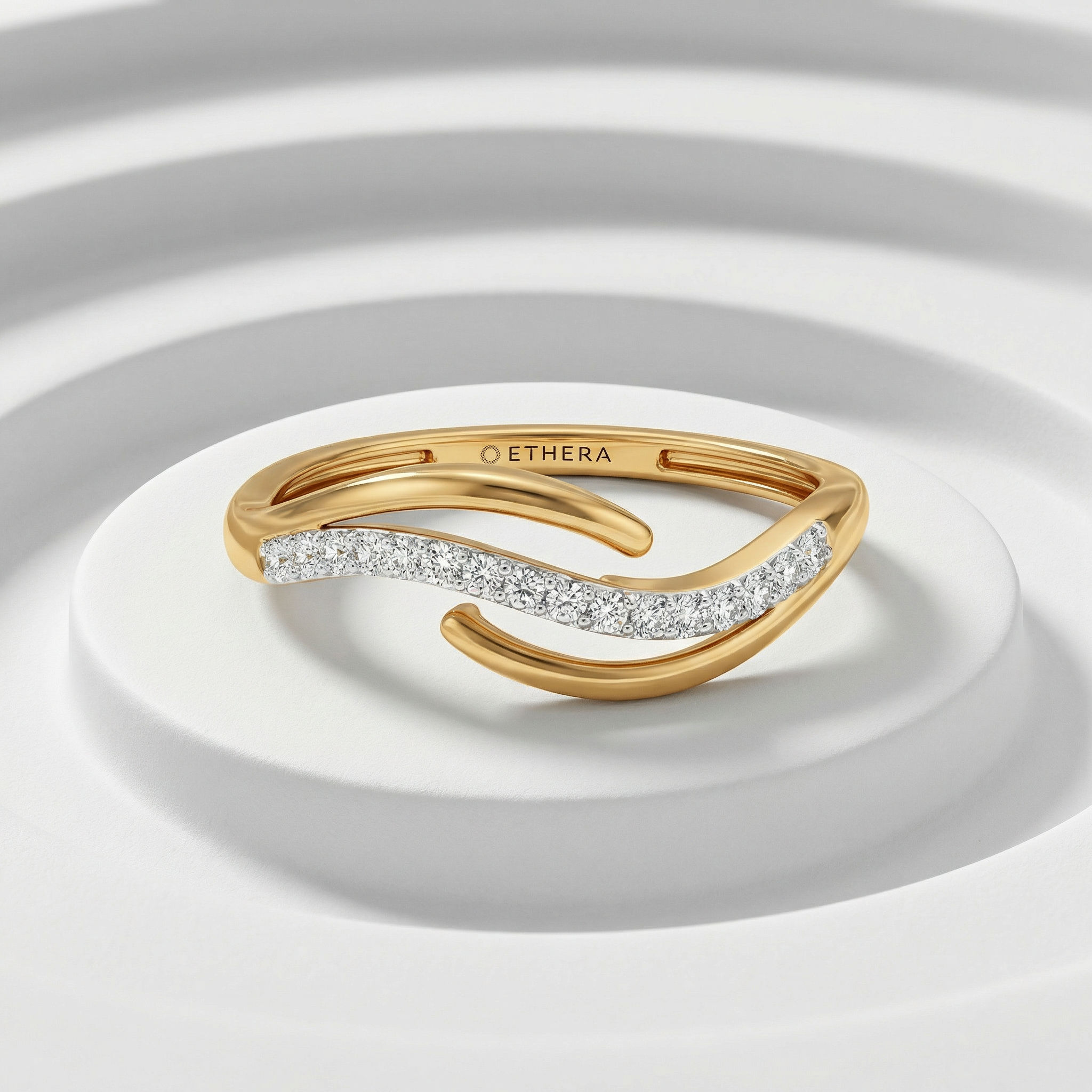Whisper Wave Diamond Ring 2