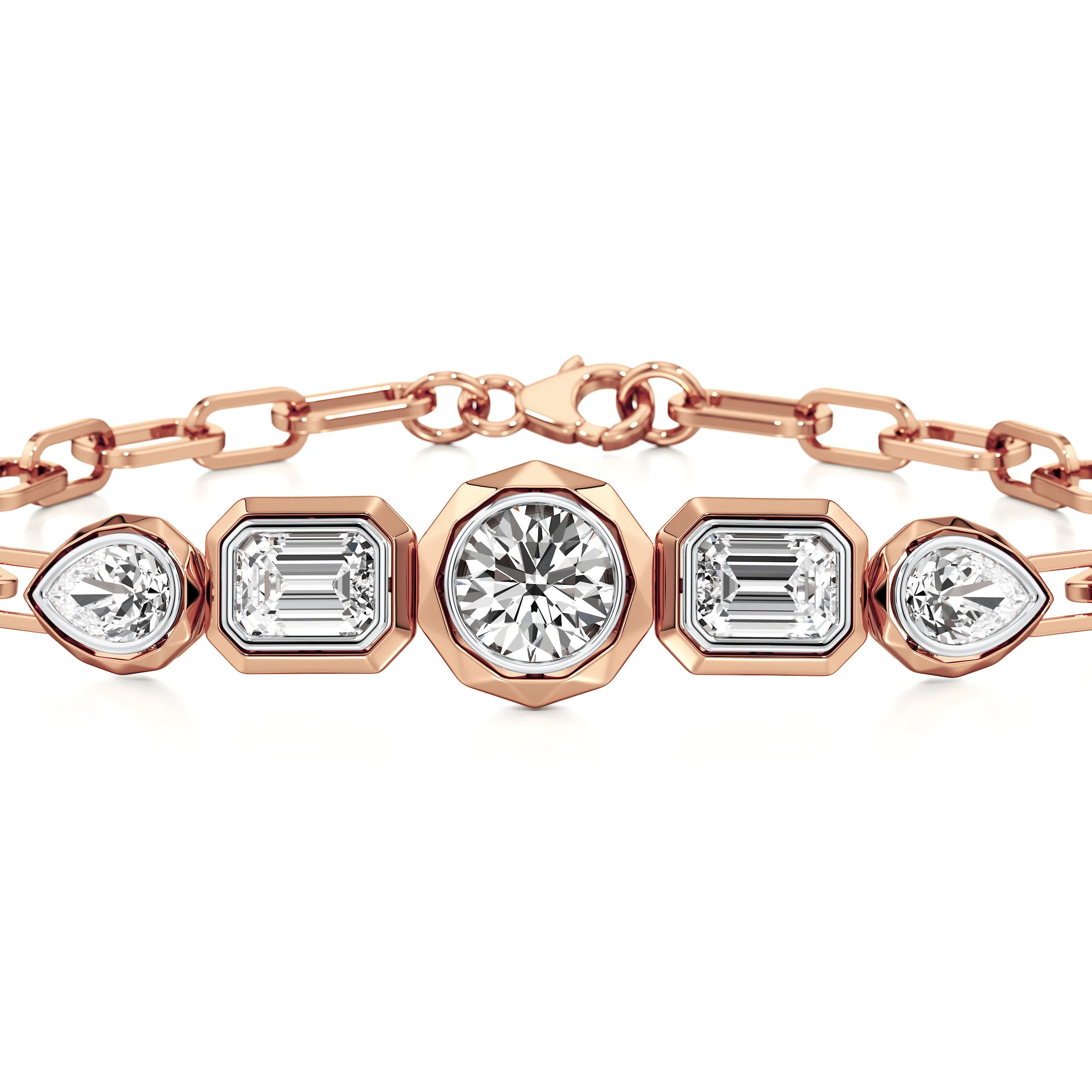 Faceted Opulence Flexible Bracelet 7