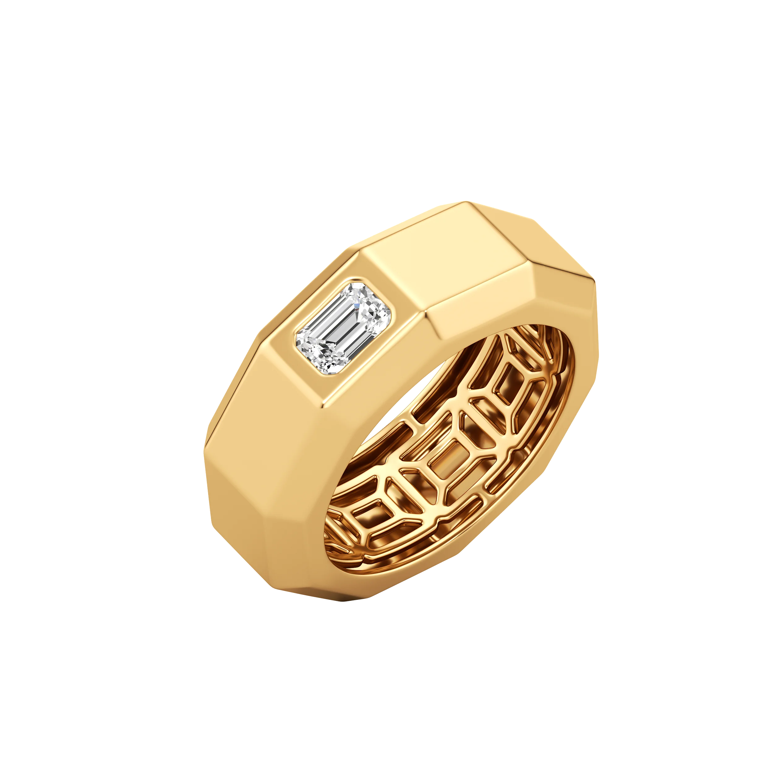 Edgeline Emerald-Cut Band 2