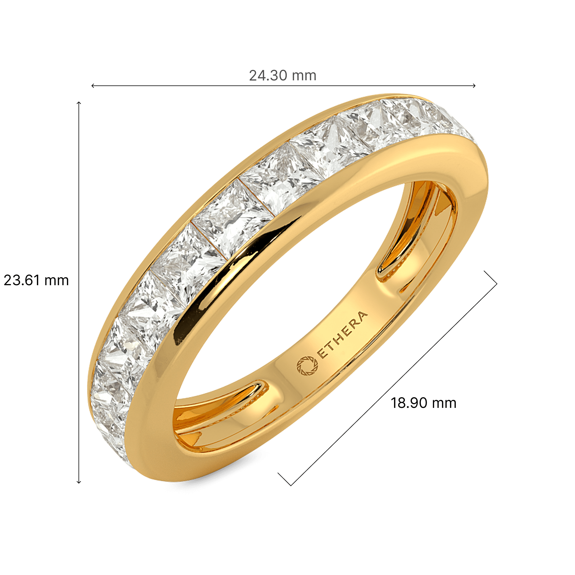 Lumen Channel Men's Ring 4