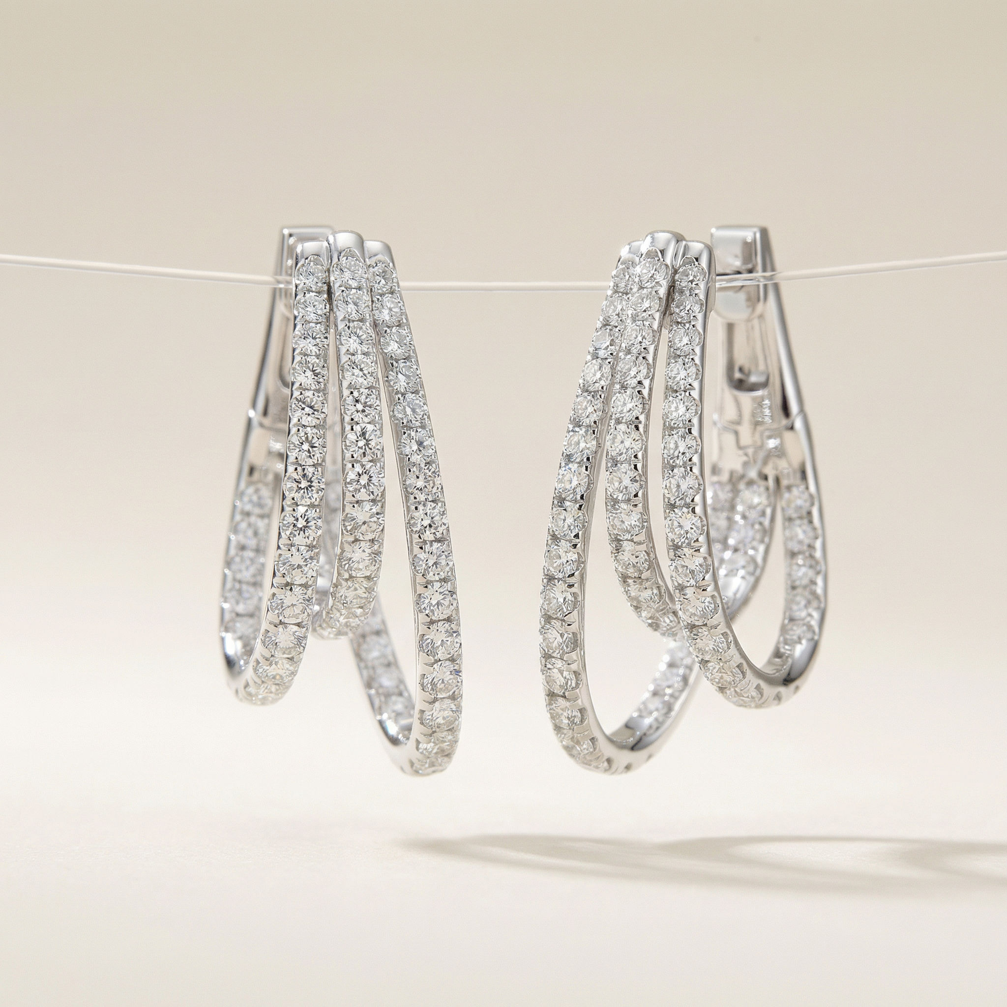 Unified Strands Hoop Earrings 2
